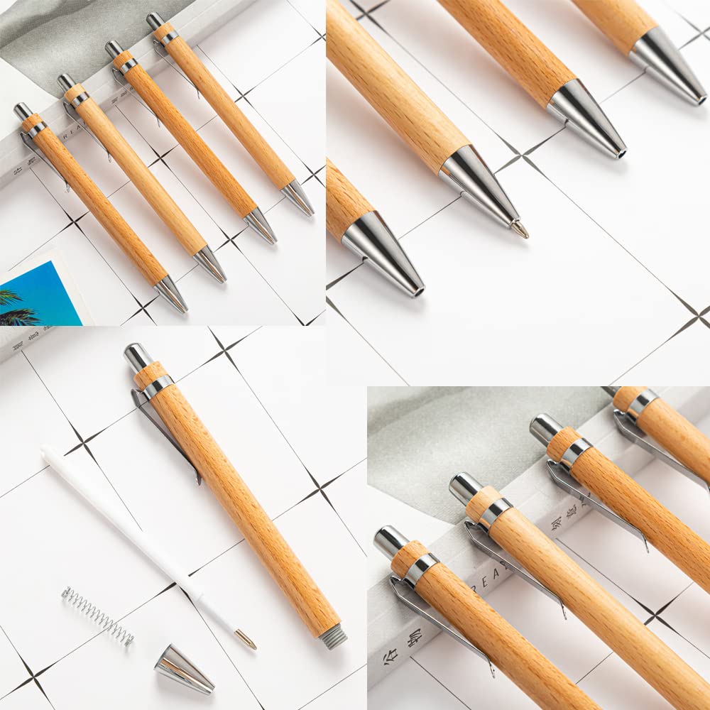 Custom Engraved Bamboo Ballpoint Pens Bulk (250PC) - Personalized Office & School Writing Pens with Logo for Graduation Gifts, Corporate Promotions & Everyday Use