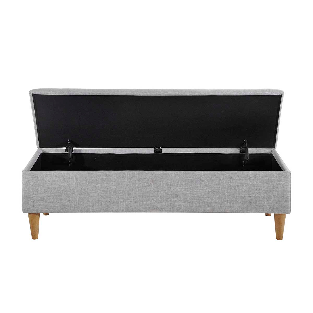 Charlotte Fabric Storage Bench - Stylish & Functional Entryway Seat with Hidden Storage | Perfect for Living Room, Bedroom, or Hallway Organization