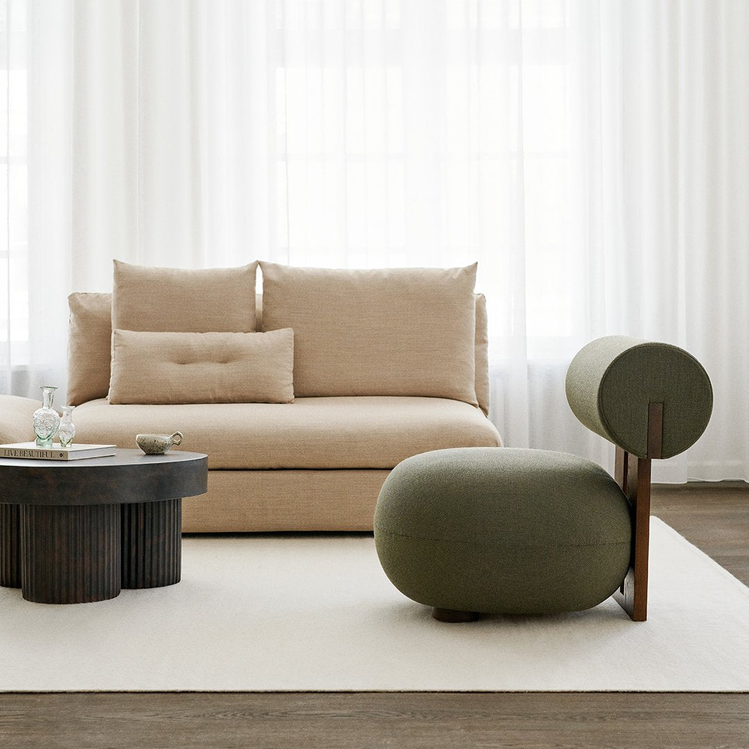 Modern Hippo Lounge Chair - Comfortable & Stylish Accent Chair for Living Room, Bedroom, or Office - Perfect for Relaxing, Reading, or Napping