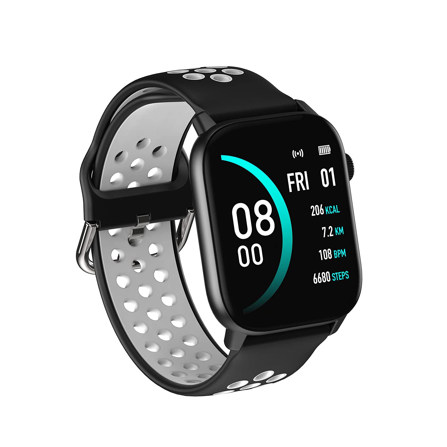 Smart Fitness Watch with Heart Rate Monitor, Blood Oxygen & Sleep Tracking, IP68 Waterproof, Compatible with Android & iPhone - Perfect for Workouts, Running & Daily Health Monitoring