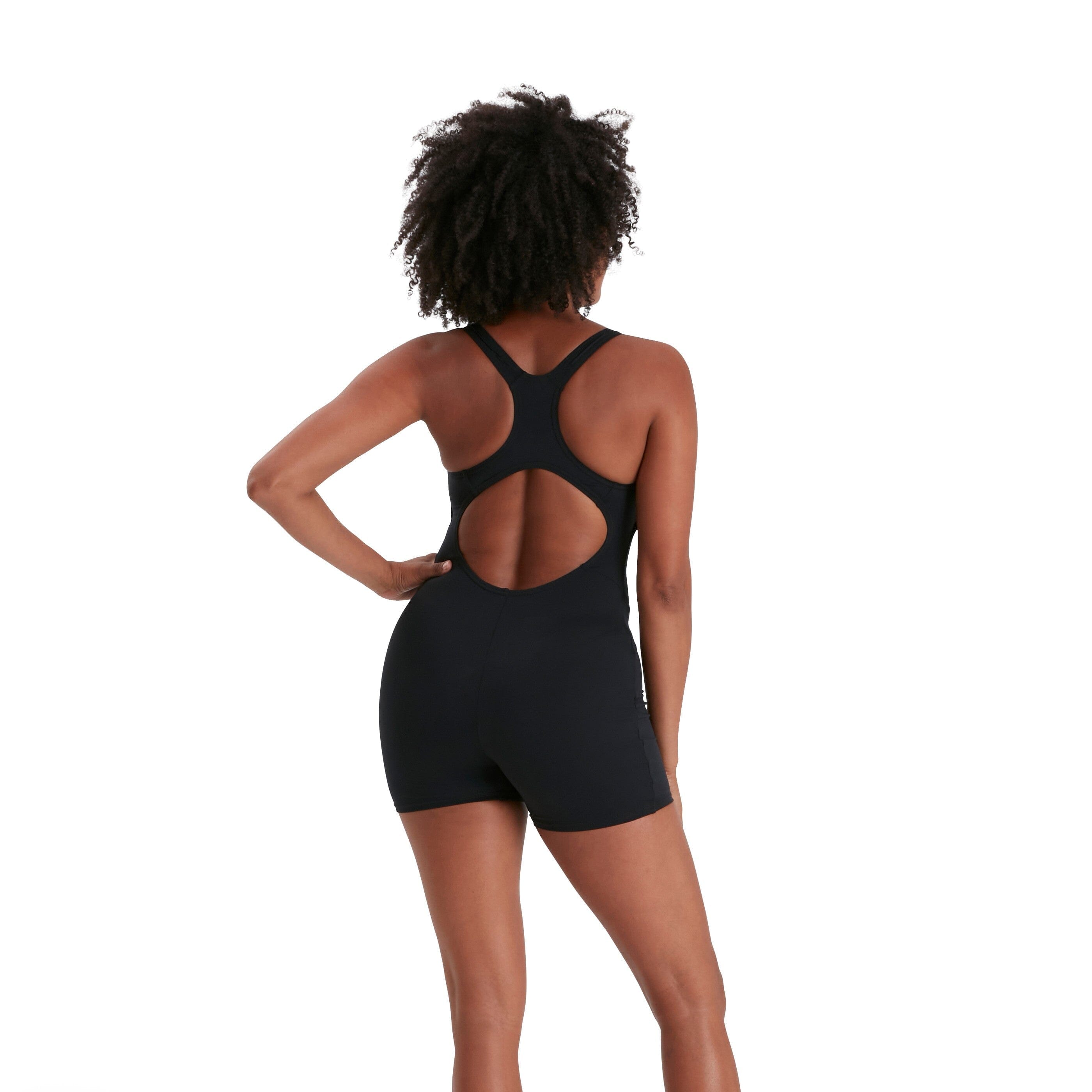 Speedo Eco Endurance+ Women's One Piece Swimsuit - Chlorine Resistant Black Bathing Suit for Swimming, Lap Pool & Water Aerobics