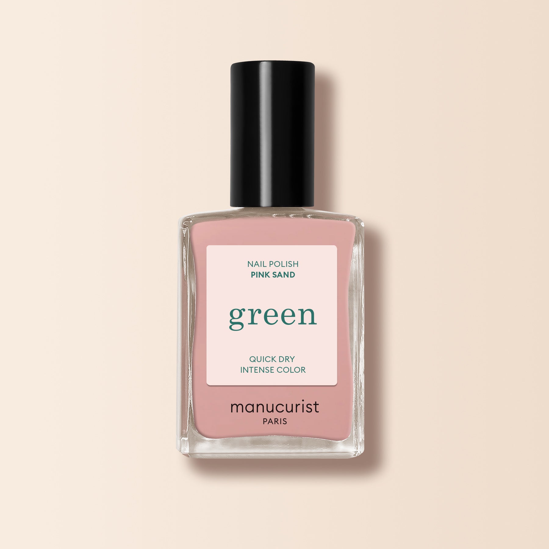 Green Nail Polish with Pink Sand Finish - Vegan & Long-Lasting for Manicures, Pedicures, and Nail Art | Perfect for Parties, Weddings, and Everyday Wear