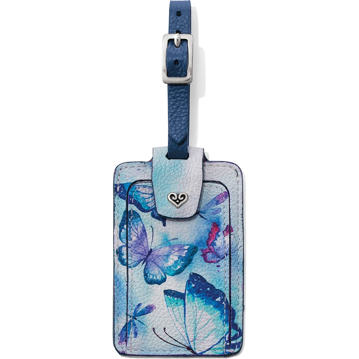 Brighton Belle Jardin Genuine Leather Luggage Tag - Personalized Travel Accessory for Suitcases, Bags & Backpacks - Perfect for Airports, Business Trips & Vacation Travel