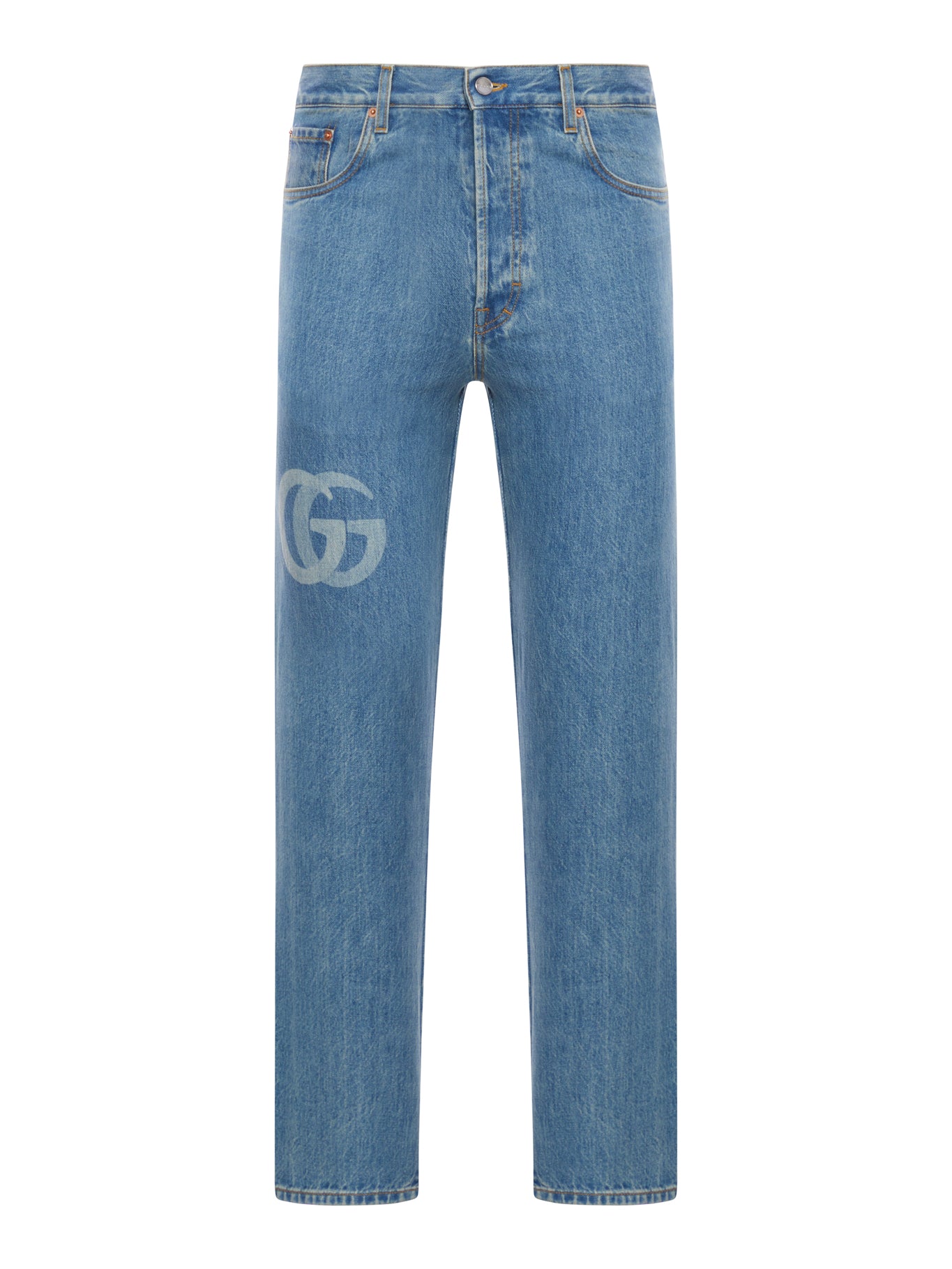 Laser Cut Double G Denim Pants for Women - High Waist Stretch Jeans with Trendy Distressed Details | Perfect for Casual Outfits, Streetwear & Everyday Wear