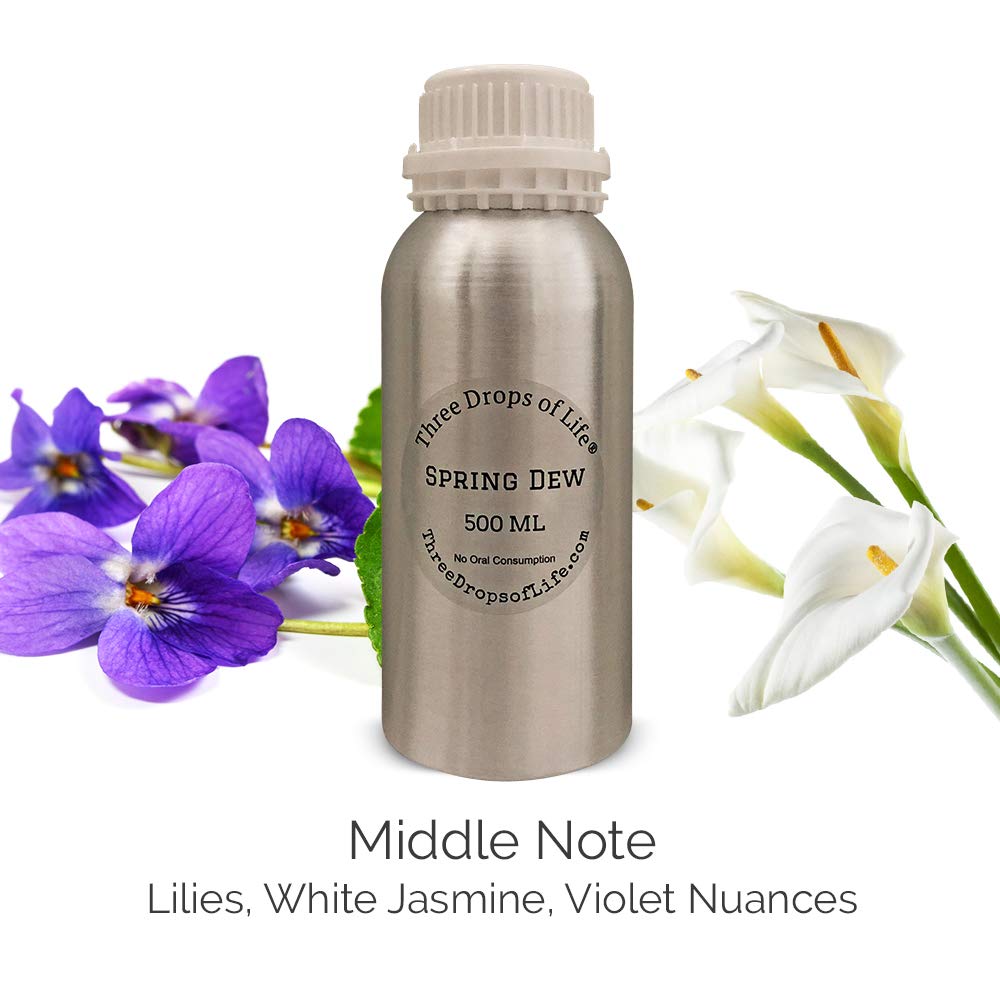 Premium Cold Air Diffuser Essential Oils - 500ML Aromatherapy Fragrance Oil Set (Spring Dew Scent) for Home Relaxation, Yoga & Spa