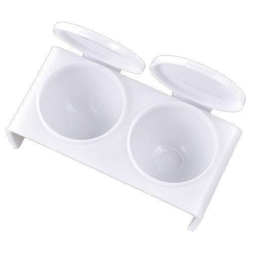 Double Dappen Dish - Professional Nail Art Dappen Dish for Acrylic & Gel Polish Mixing - Perfect for Nail Salons & DIY Manicures at Home