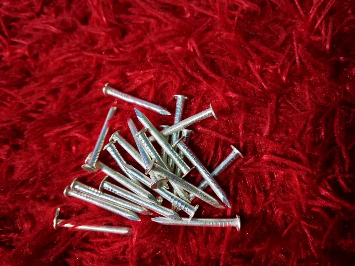 Silver Nail Set of 5 for Positive Energy, Peace & Prosperity - Evil Protection Charm by NOHA MERCADO | Spiritual Home Decor & Gift for Meditation Spaces