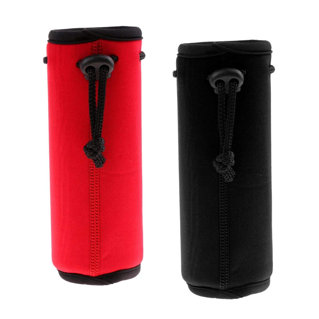 2-Pack Neoprene Insulated Water Bottle Covers - Thermal Protective Sleeves for Hot & Cold Drinks - Perfect for Gym, Hiking, Camping and Office Use