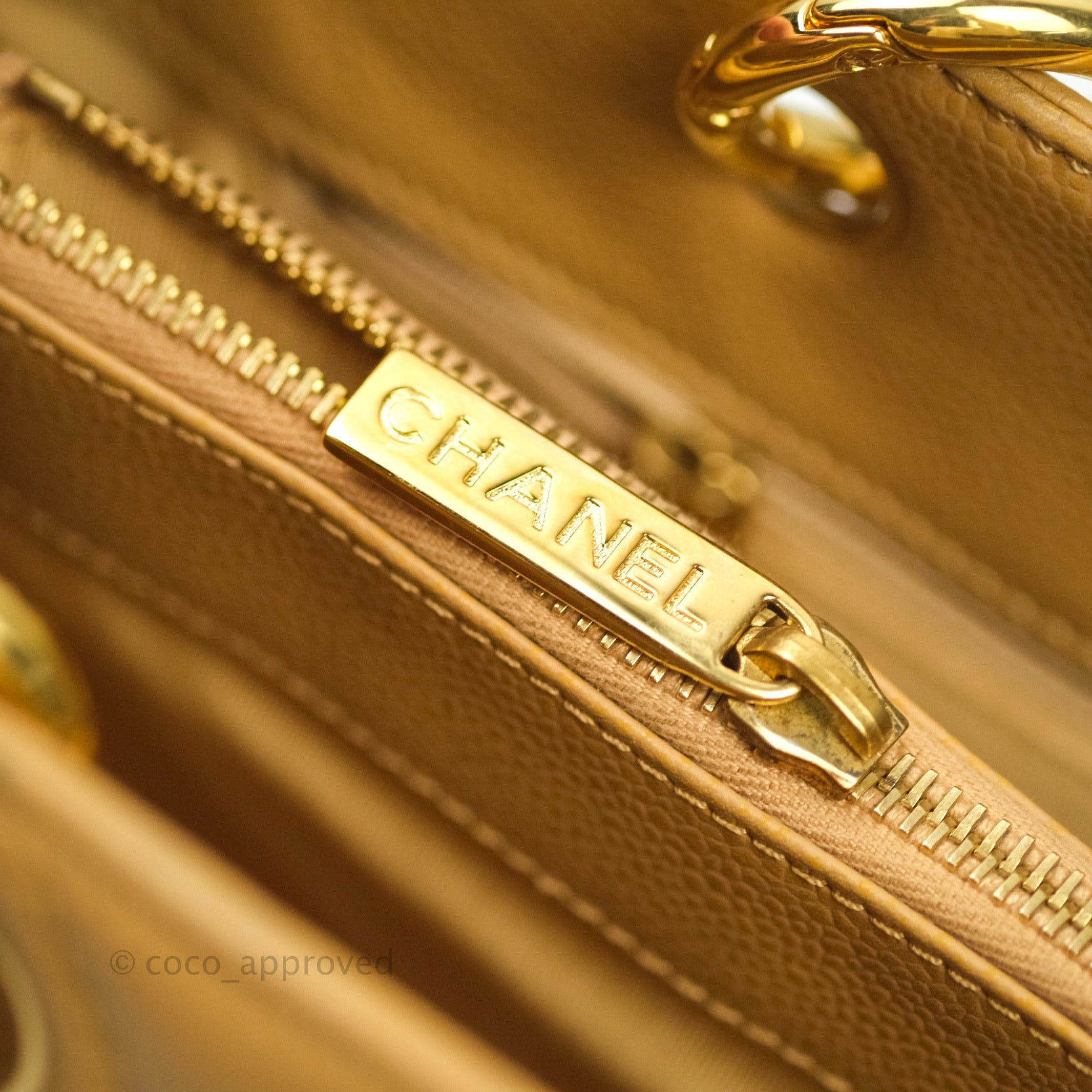 Chanel Caviar Leather Grand Shopping Tote GST Bag - Dark Beige with Gold Hardware | Luxury Designer Handbag for Women, Perfect for Work, Travel & Everyday Use