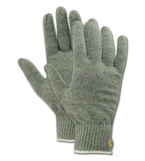 MAGID G14181KWGM Grey Shadow Knit Gloves with Grommet - 12 Pairs - Comfortable Work Gloves for Construction, Gardening & Outdoor Activities