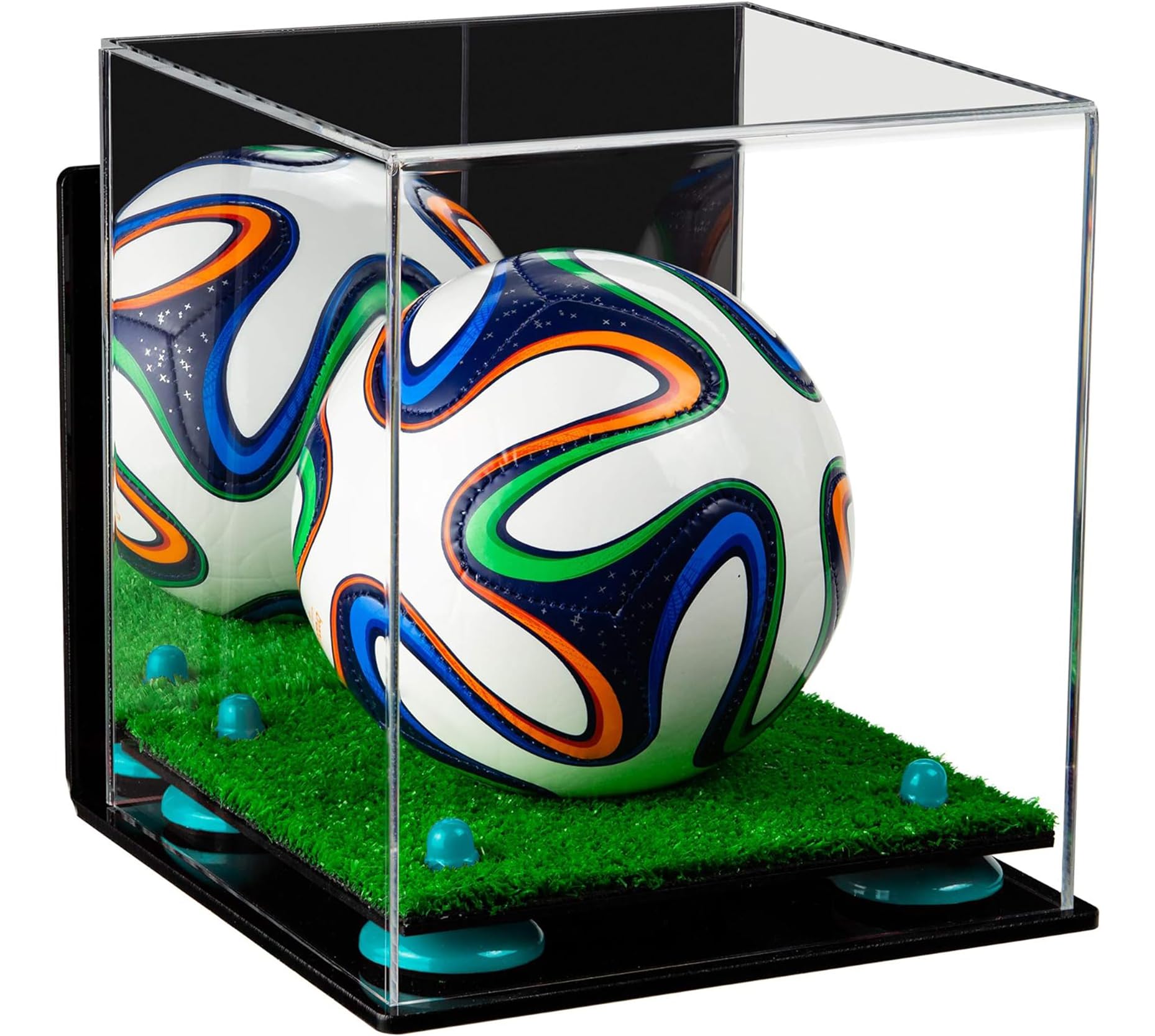 Mini Acrylic Soccer Ball Display Case - Perfect for Collectibles, Miniatures & Sports Memorabilia - Ideal for Home, Office & Gift Display