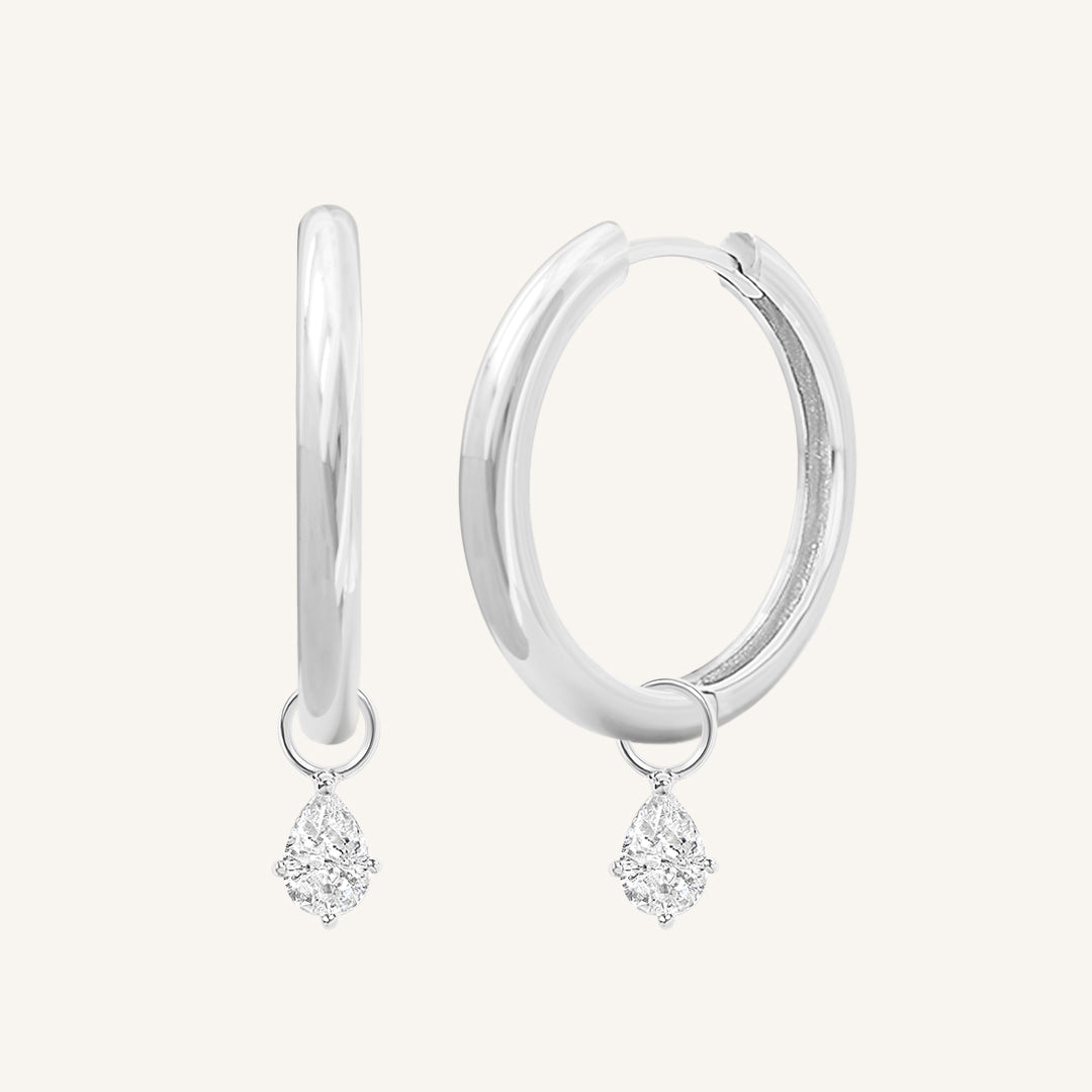 Axial Plain Hoops - Simple & Elegant Hoop Earrings for Women, 14K Gold Plated, Hypoallergenic | Perfect for Everyday Wear, Office, Parties & Special Occasions