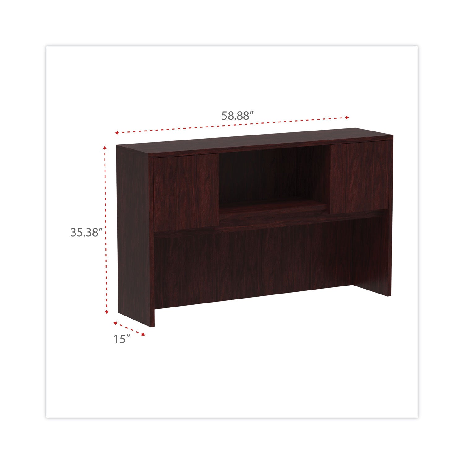 Alera Valencia Series 4-Compartment Hutch with Doors - 58.88