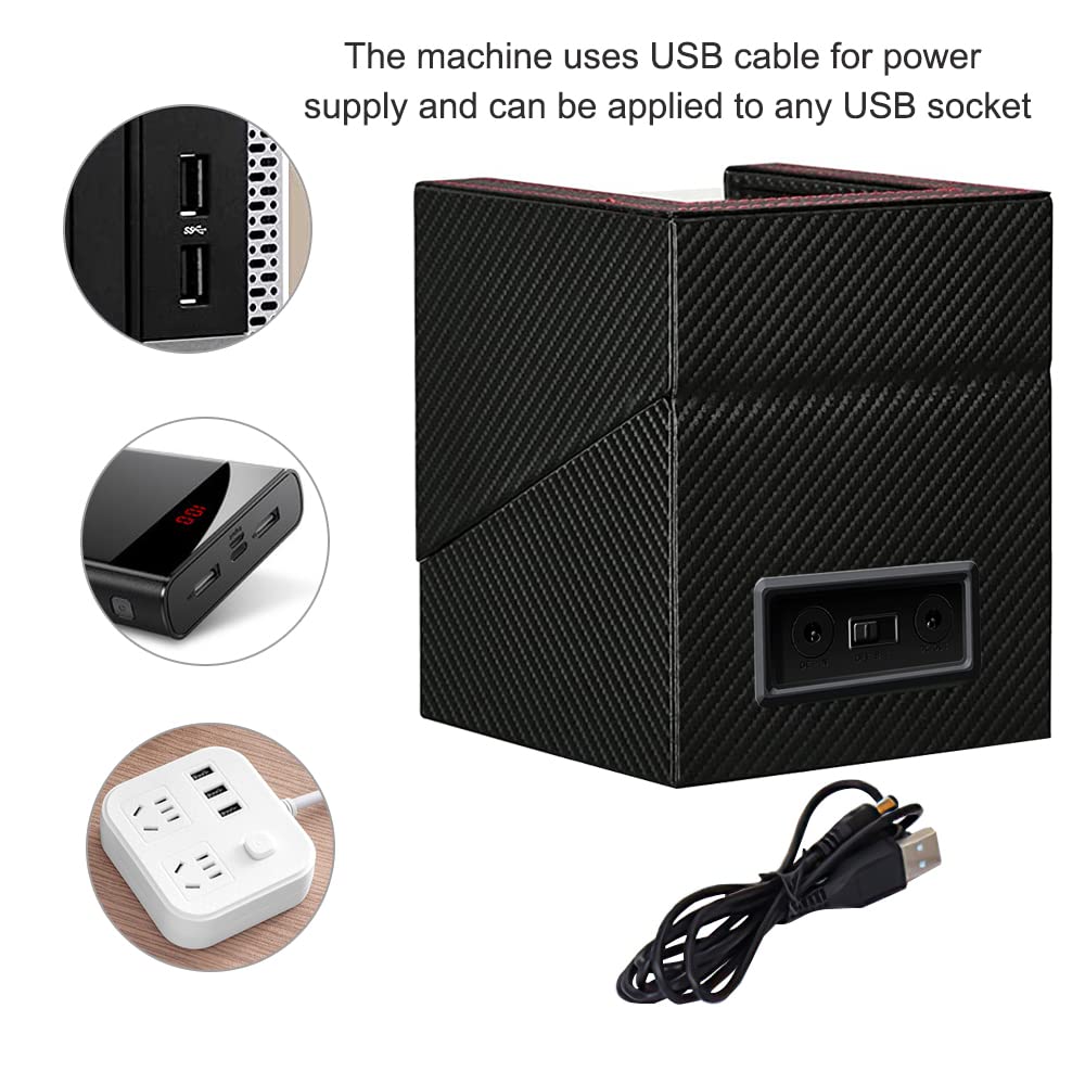 Premium Automatic Watch Winder Box - Dual Quiet Japanese Mabuchi Motor for Men & Women | Perfect for Rolex, Omega & Luxury Watch Storage | Home, Office & Travel Use