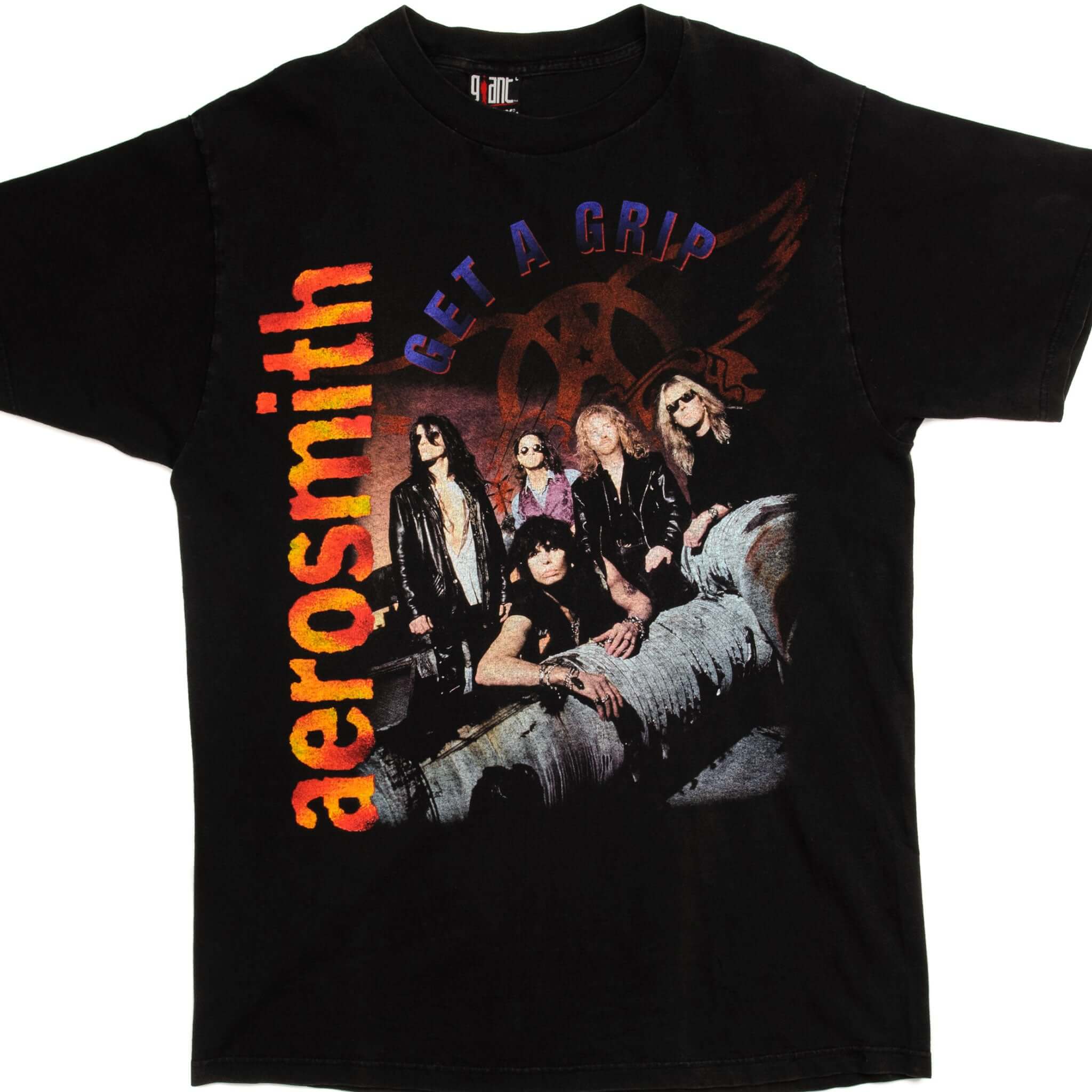 Vintage Aerosmith Get A Grip 1993 Tour T-Shirt - Large Size - Classic Rock Band Tee for Concerts & Casual Wear