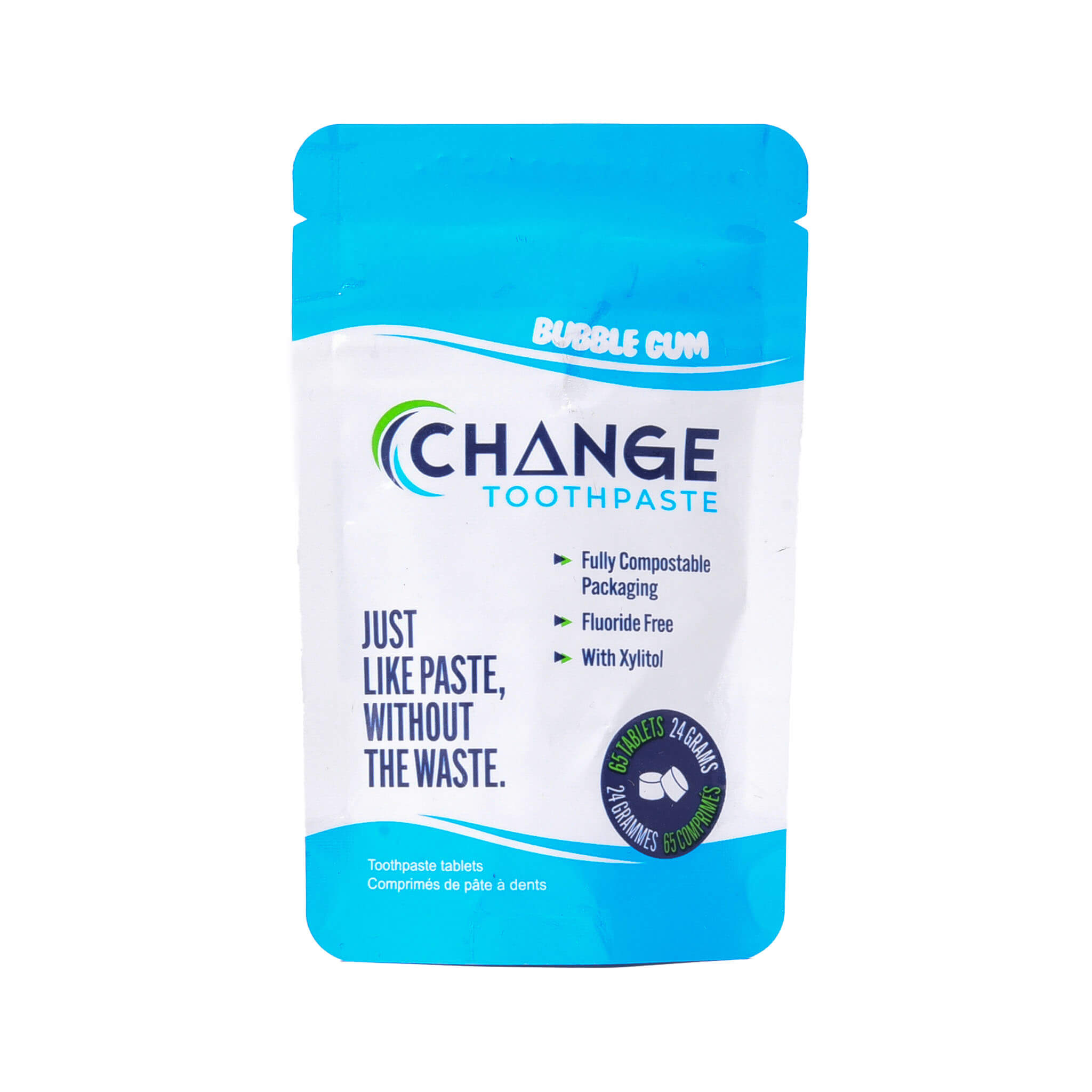 Chewable Bubblegum Toothpaste Tablets for Kids - Natural & Fluoride-Free Dental Care - Perfect for Travel, School & On-the-Go Oral Hygiene