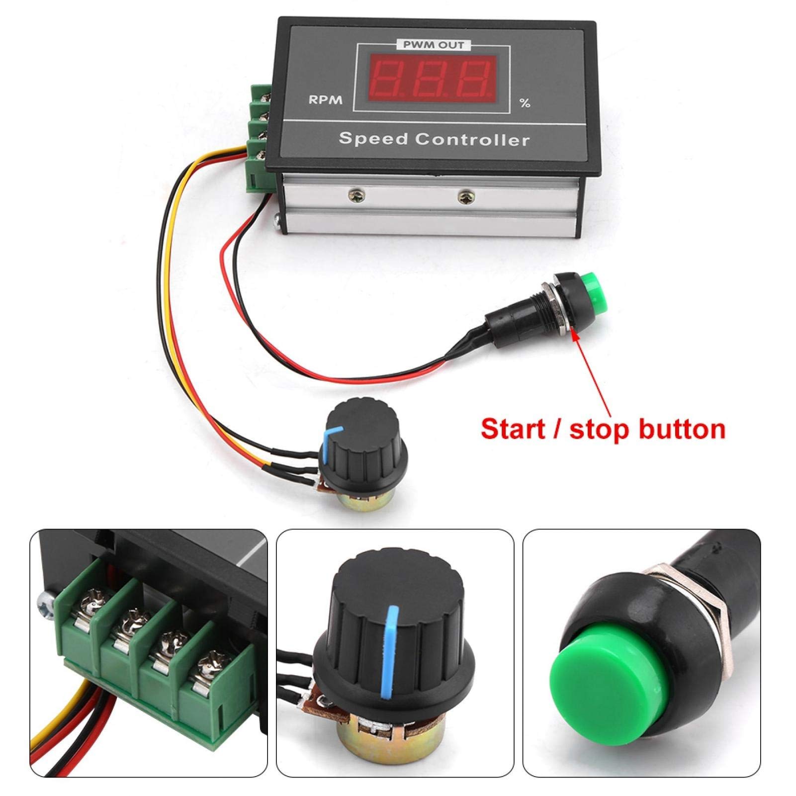 High-Performance Motor Speed Controller for DIY Projects, Robotics, and Industrial Automation - Adjustable RPM with PWM Control
