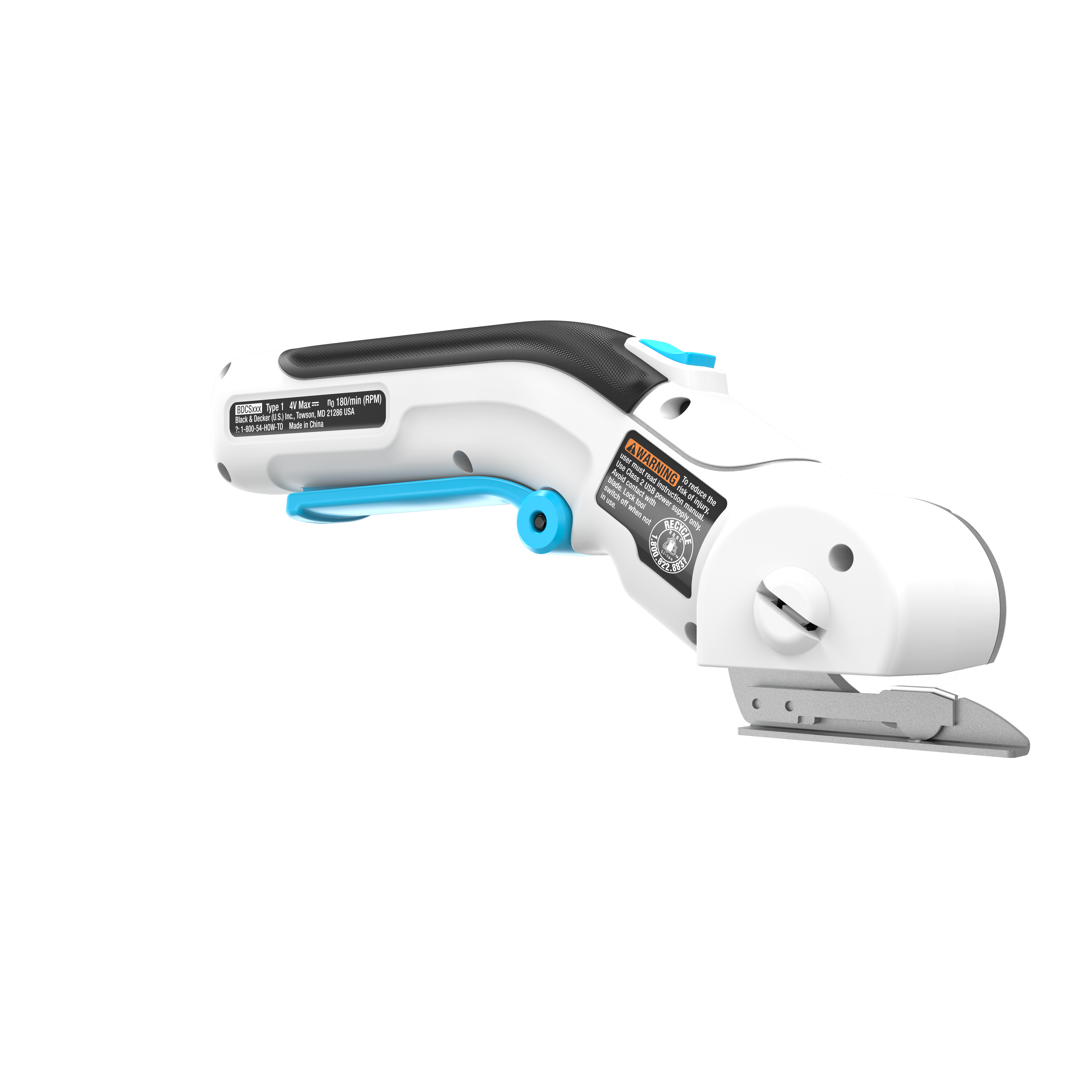 4V MAX* USB Rechargeable Cordless Rotary Cutter - Perfect for Fabric Cutting, DIY Crafts & Home Sewing Projects