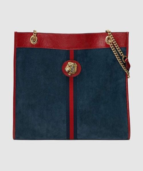 Gucci Rajah Large Tote Bag in Dark Blue | Luxury Designer Handbag for Women | Perfect for Work, Travel & Everyday Use