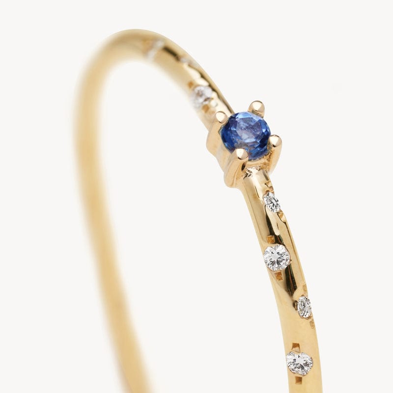 Dainty Starry Birthstone Ring - Elegant Zodiac Jewelry for Women, Personalized Gift for Her - Perfect for Birthdays, Anniversaries & Special Occasions