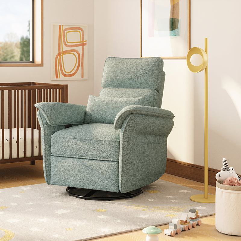 Comfortable Nursery Power Glider Recliner Chair with Custom Fabric Options - Perfect for Breastfeeding, Rocking Baby to Sleep & Nursery Decor