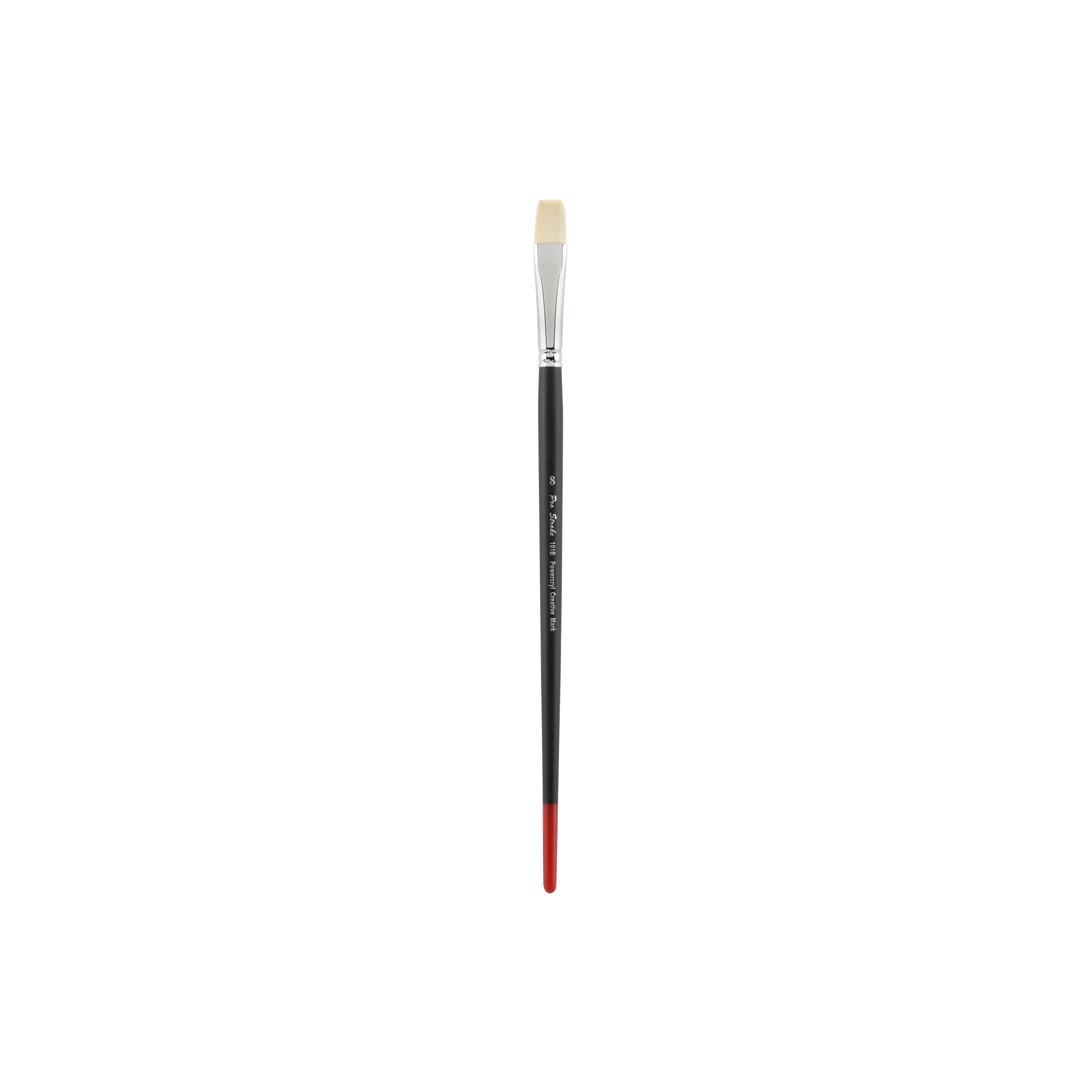 Creative Mark Powercryl Ultimate Acrylic Paint Brushes - Bright #8, Professional Artist Paint Brushes with 3 Synthetic Hair Diameters for Heavy Acrylics & Water-Soluble Oils - Perfect for Canvas Painting, DIY Art Projects & Fine Detail Work