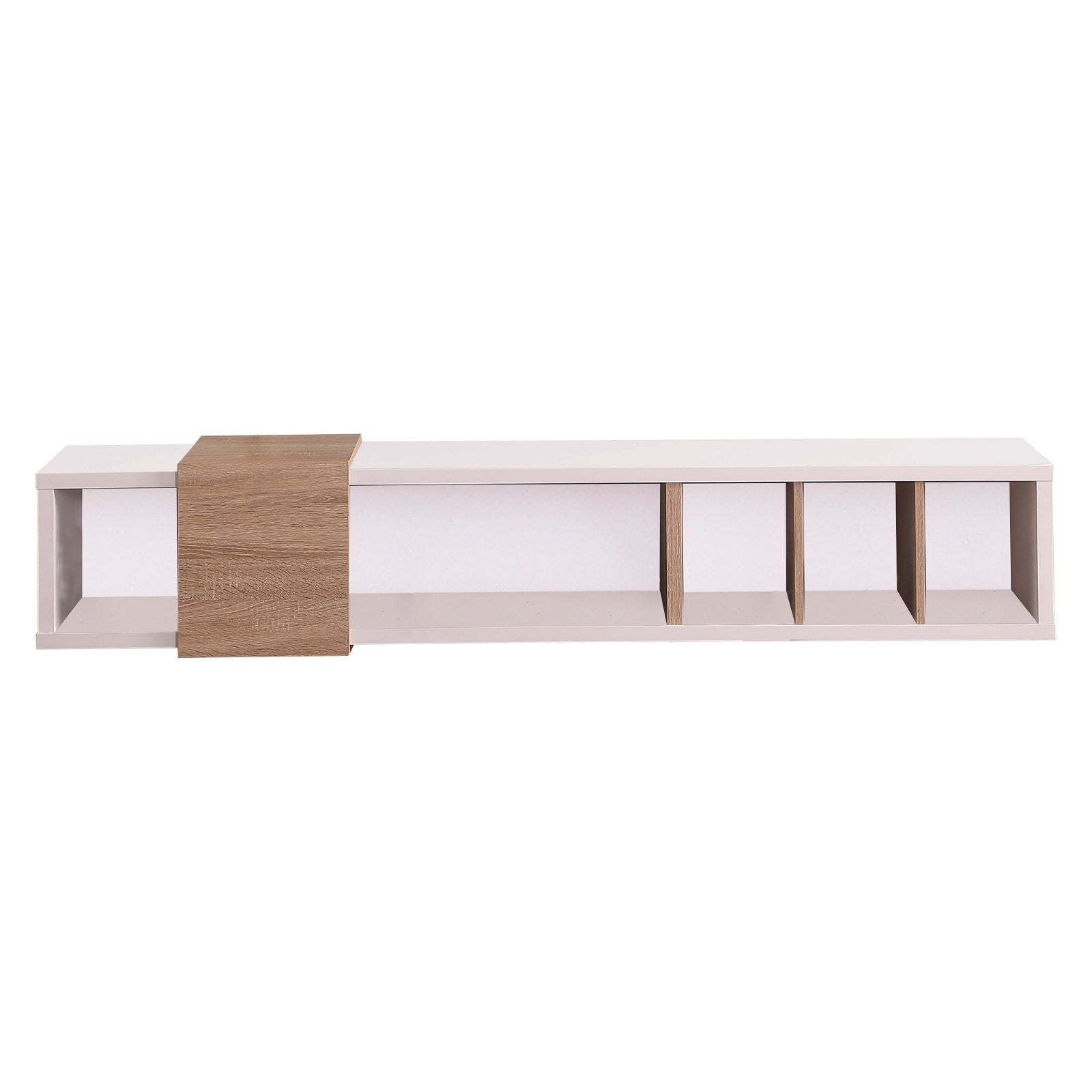 Tauris™ Dronus 1800 Floating TV Stand - White Wall Mount Entertainment Center for Living Room, Bedroom & Home Theater Setup