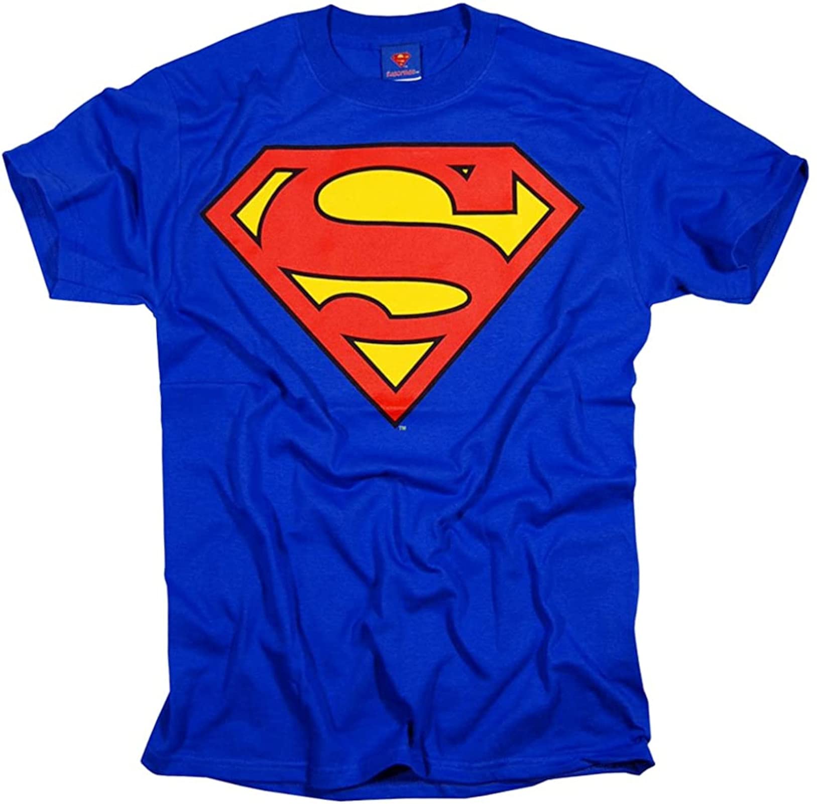 **Men's Superman Classic Logo T-Shirt - 100% Cotton Superhero Graphic Tee | Official DC Comics Merchandise | Perfect Gift for Fans | Cosplay, Comic Con & Halloween Costume | Casual Wear for Movie Nights, Birthday Parties & Superhero-Themed Events | Great for Comic Book Stores, Fan Meetups & Everyday Outfits**