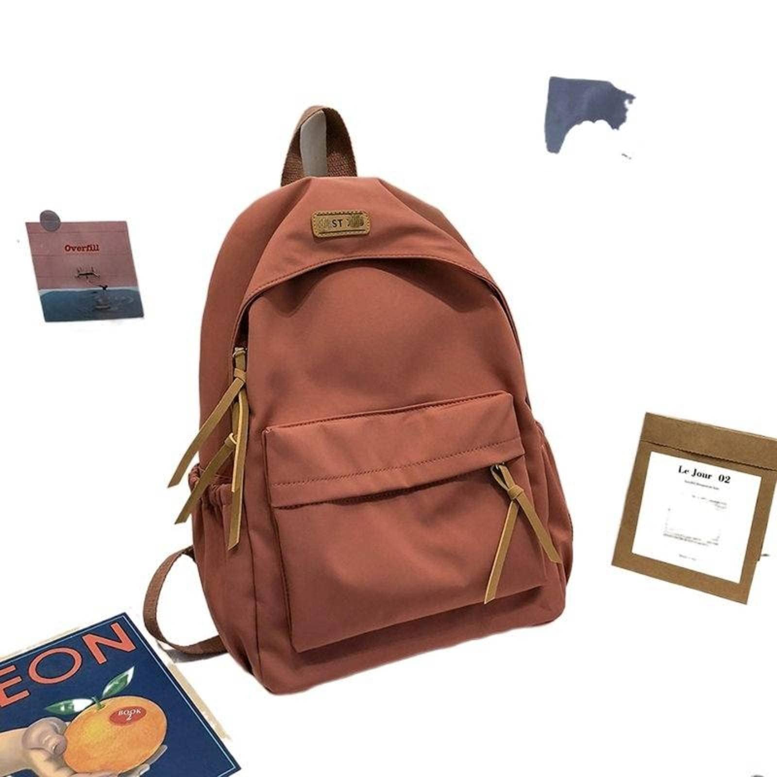 Stylish Korean University Backpack for Women - Trendy Student Bag, Cute Aesthetic Laptop Backpack for School, Travel & Daily Use