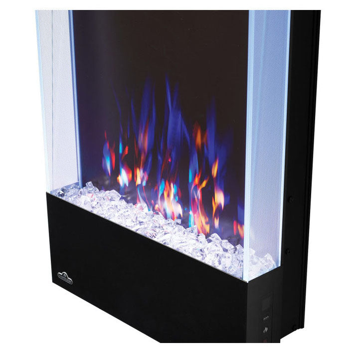 Napoleon Allure Vertical 32 Inch Wall Mount Electric Fireplace - Modern Heating for Living Room, Bedroom & Office Spaces