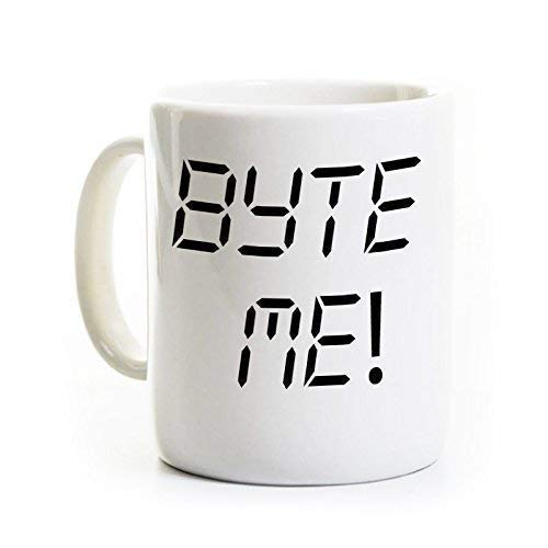 Byte Me Coffee Mug - Funny Programmer Gift for Computer Science Nerds - Perfect for Coding, Office & Tech Enthusiasts