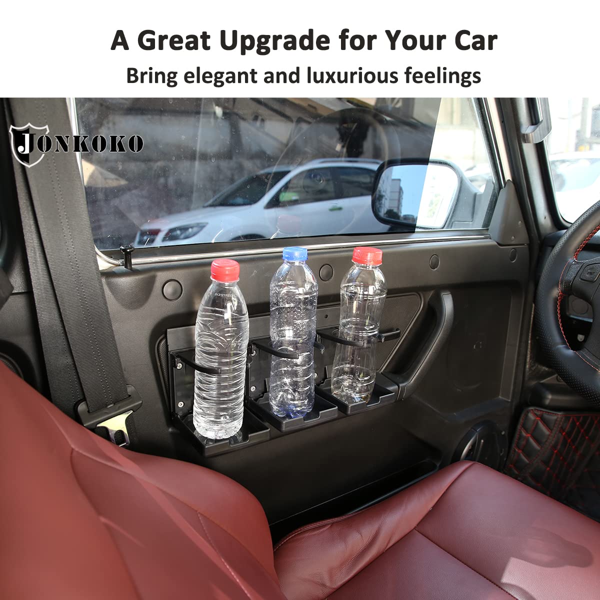 Adjustable Folding Car Cup Holder for Lada NIVA - Black Universal Door Drink Holder for Soda Cans, Water Bottles & Coffee | Perfect for Road Trips, Commuting & Travel Accessories