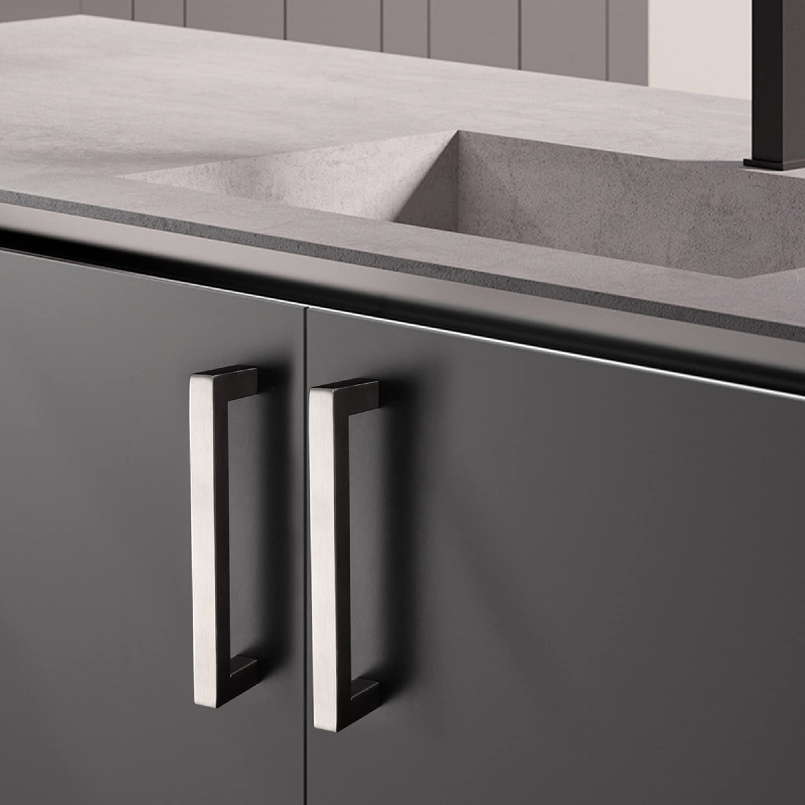 5 Pack Square Bar Cabinet Handles 5