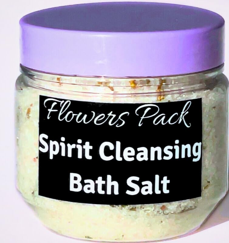 Purifying Spirit Cleansing Bath Salt with White Crystals - Relaxing Detox & Energy Cleansing for Spa, Meditation & Self-Care Rituals
