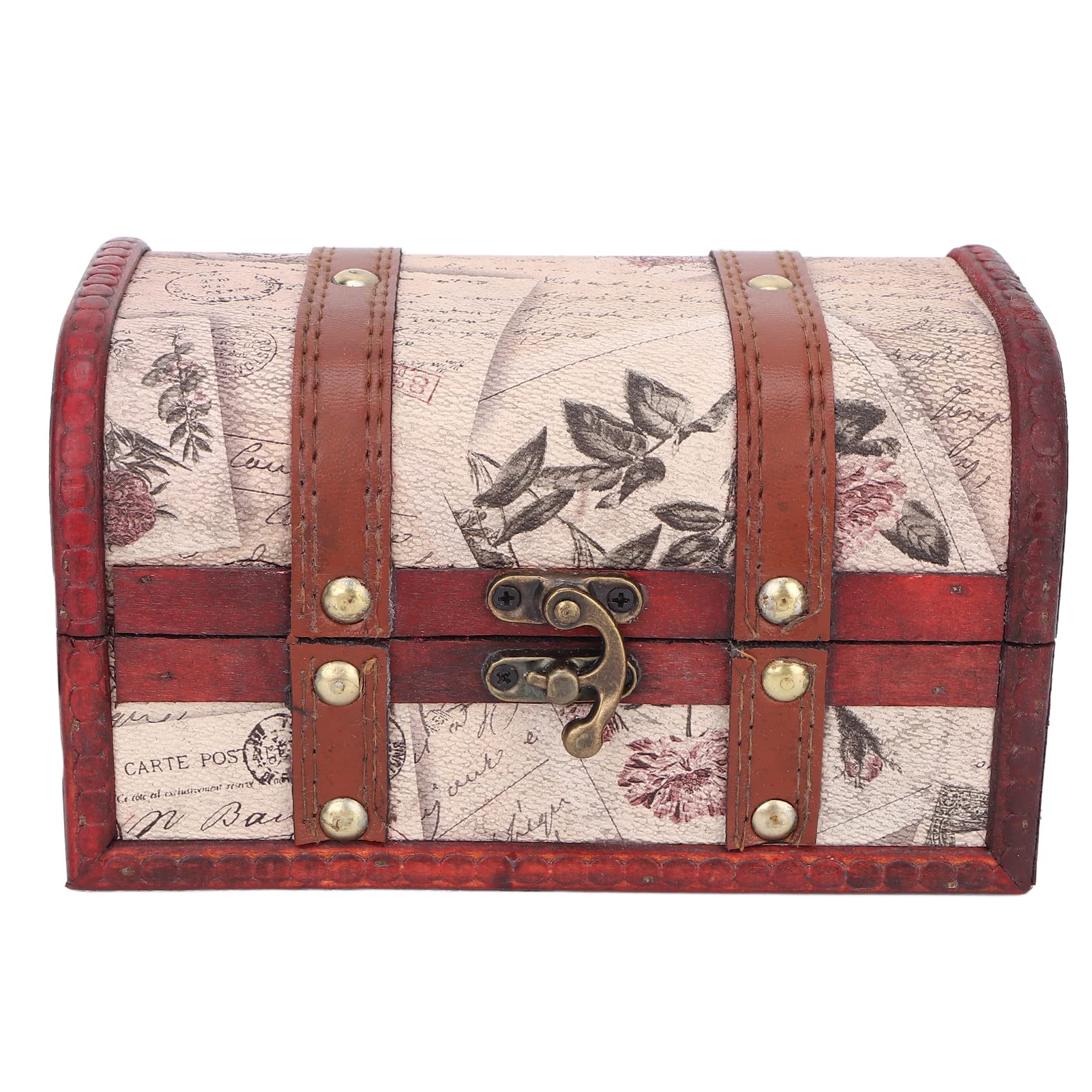Vintage Wooden Jewelry Storage Box - European Style Antique Cosmetic Jewelry Organizer Case for Rings, Necklaces & Earrings | Perfect for Home Decor, Gift Giving & Travel Jewelry Storage