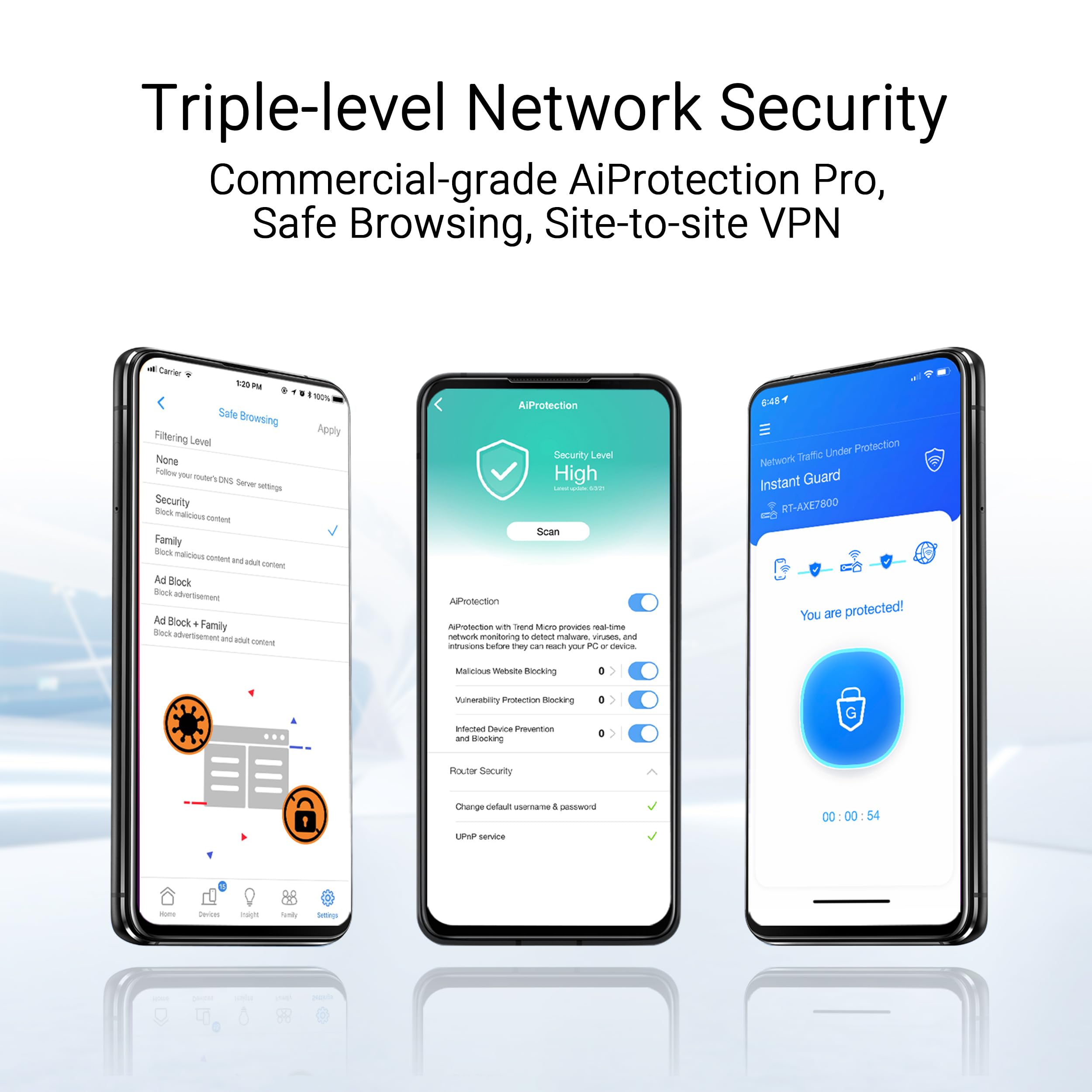 ASUS ZenWiFi BT8 (3-Pack) Tri-Band WiFi 7 Mesh System - 14Gbps Speed, Covers 8850 sq.ft, Dual 2.5G Ports, Advanced Security & Parental Controls - Perfect for Smart Homes, Gaming & 4G/5G Mobile Tethering