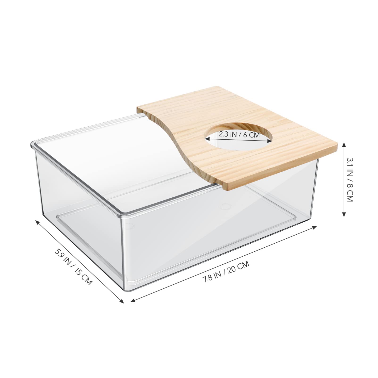 Balacoo Hamster Sand Bath House - Chinchilla Dust Bath Container for Small Pets - Perfect for Hamster, Chinchilla, Gerbil & Degu - Ideal for Cage Cleaning & Grooming