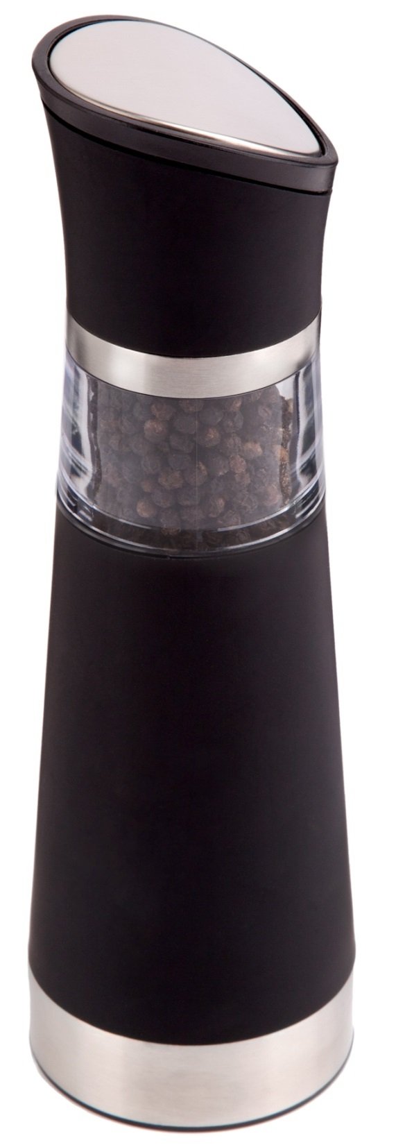 Ozeri Graviti Pro Electric Pepper Mill and Grinder - Automatic Battery-Operated Salt & Spice Grinder for Kitchen, Dining Table, or Camping Use