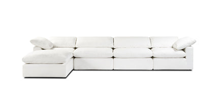 5-Seat Aspen Modular L-Shaped Sectional Sofa - Modern Living Room Furniture for Small Spaces & Apartments - Perfect for Family Gatherings & Movie Nights