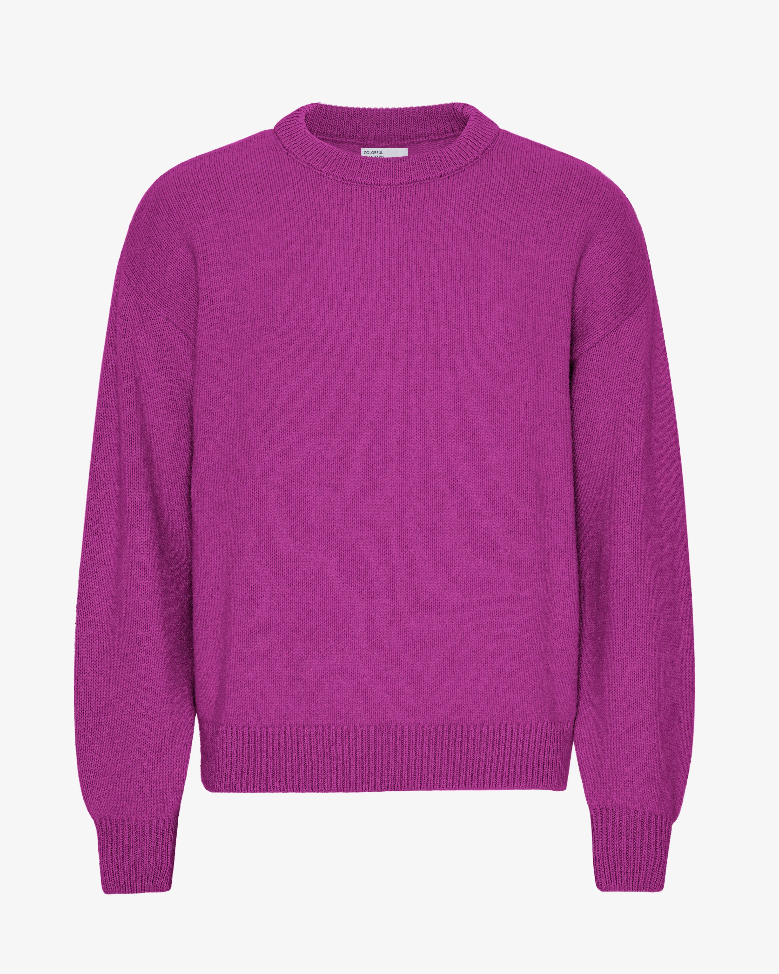 Premium Oversized Merino Wool Sweater - Soft & Warm Crewneck Pullover in Vibrant Magenta Blaze | Perfect for Winter Layering & Cozy Casual Outfits