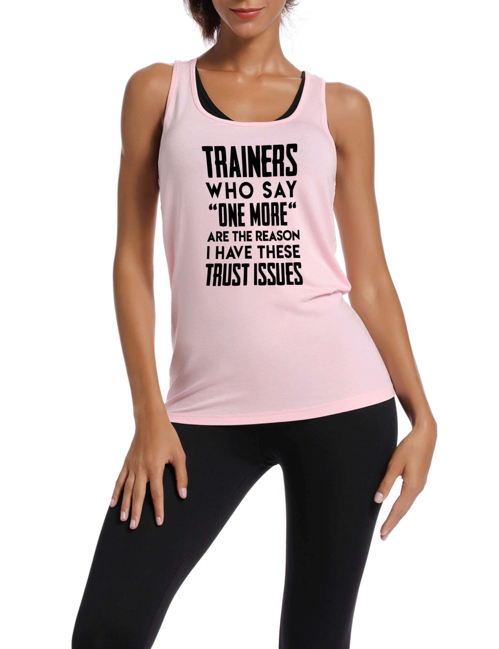 Funny Workout Tank Tops for Women - Gym Racerback Sleeveless Shirts with Motivational Sayings | Perfect for Yoga, Running & Fitness Training