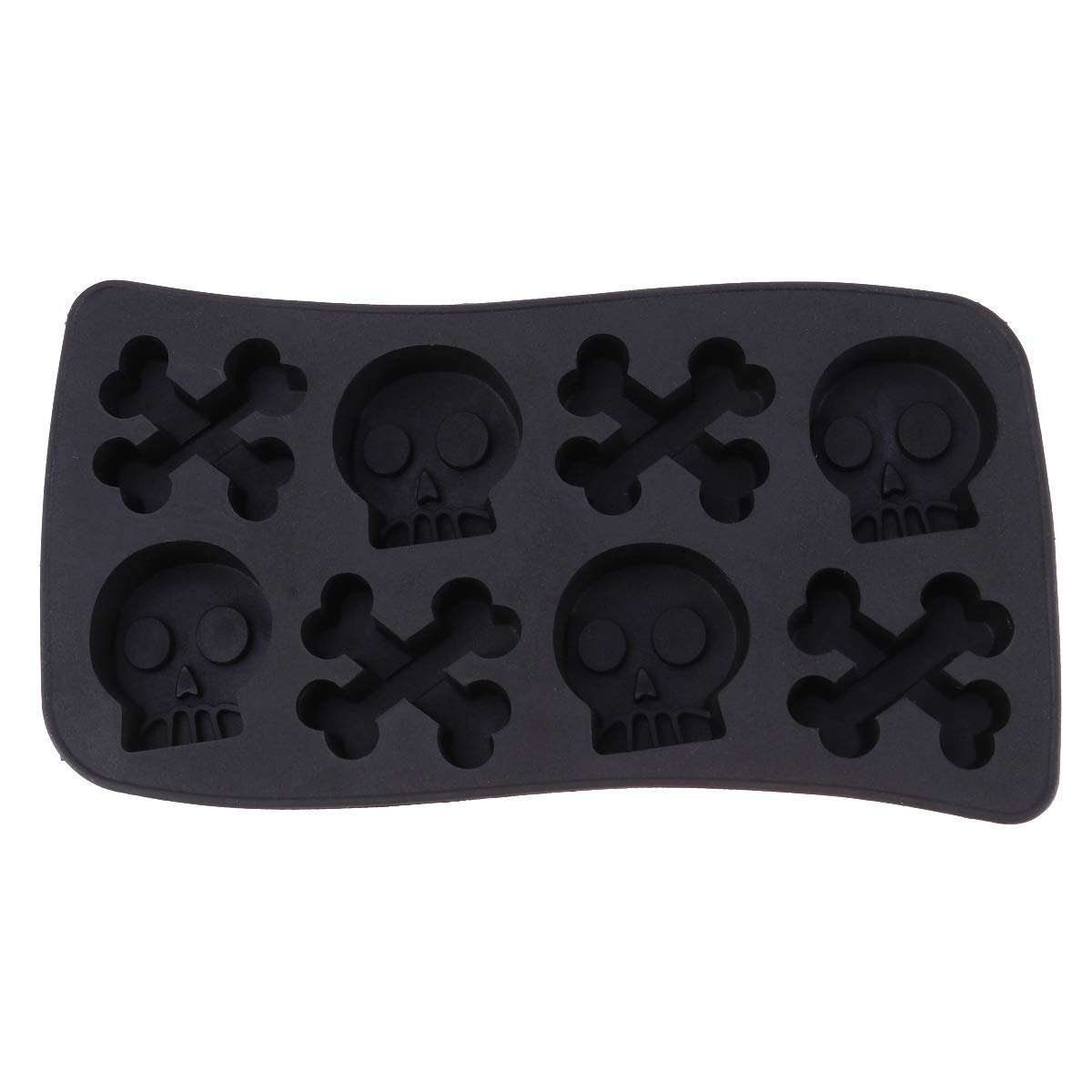 Premium Silicone Ice Cube Tray - Round Freeze Mold for Whiskey, Cocktails & Chocolate - Halloween Ice Maker & Body Wash Mold - Reusable BPA-Free Cabilock Ice Cube Maker for Parties, Home Bars & DIY Treats