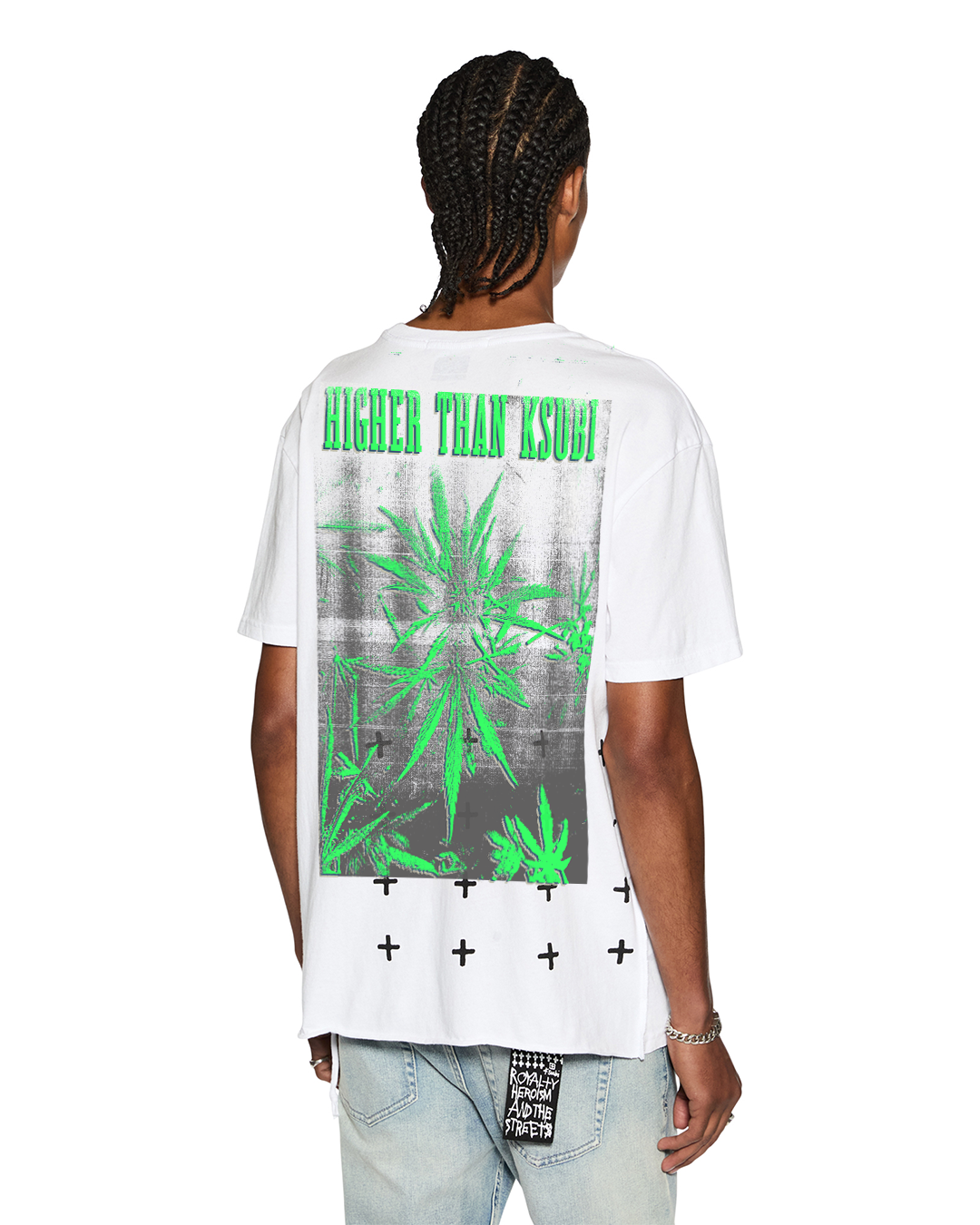 Higher Biggie SS Tee - Premium White Cotton T-Shirt for Men - Casual Streetwear & Hip Hop Fashion - Perfect for Concerts, Parties & Everyday Wear
