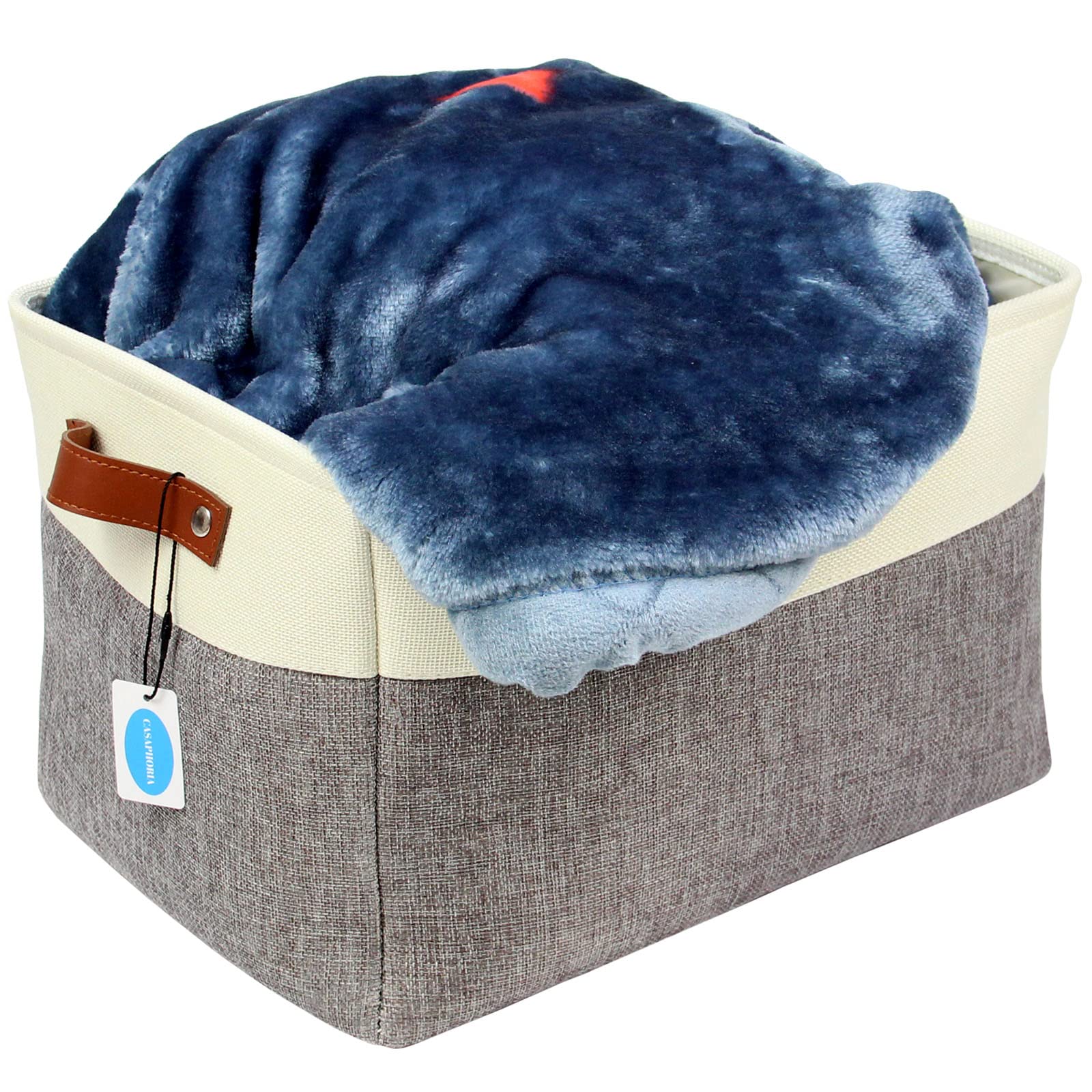Foldable Storage Baskets 3-Pack with Handles - Home & Office Organizer for Shelves & Closets