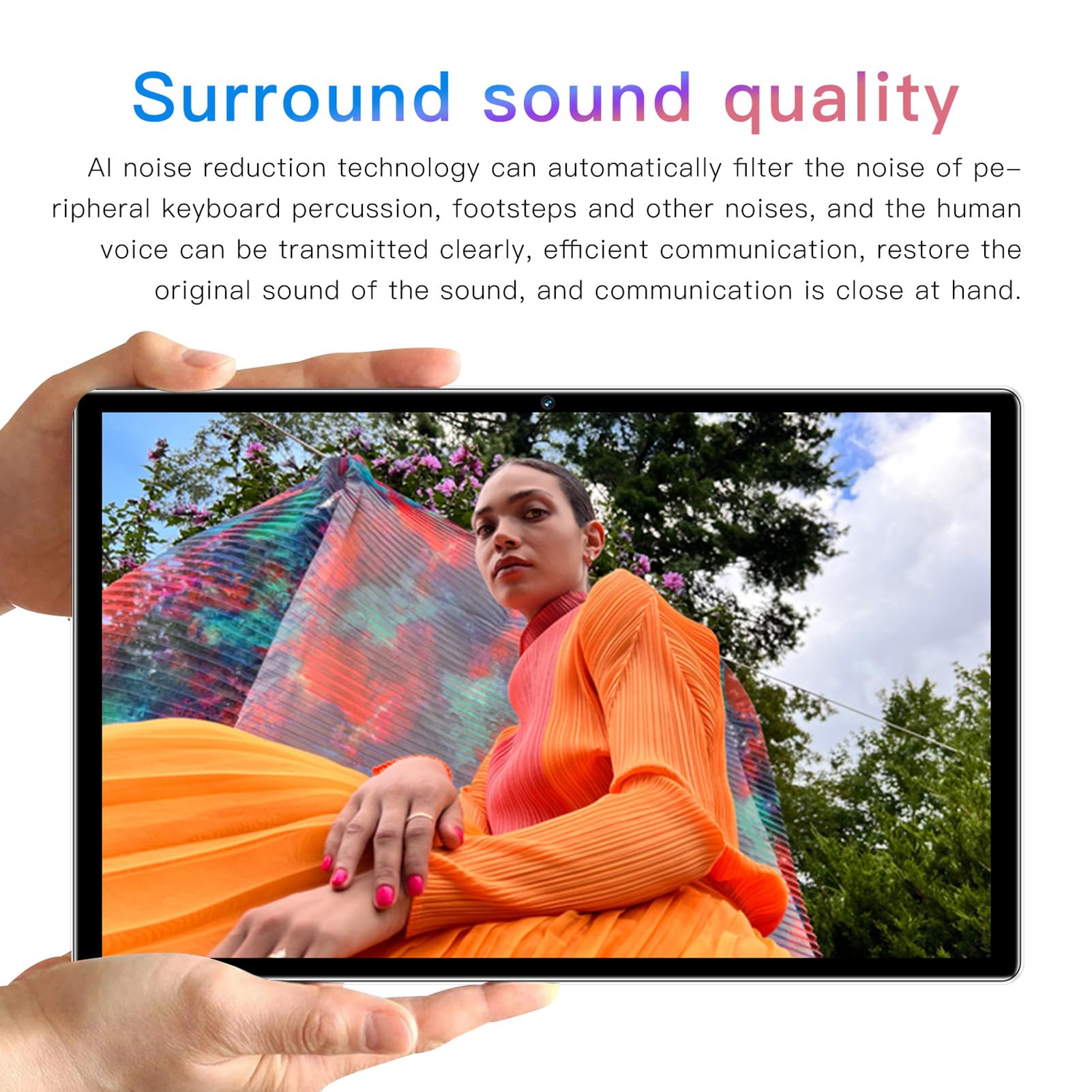 10.1 Inch HD Tablet with 5G WiFi - Dual SIM Dual Standby Android 11 Tablet PC - Perfect for Online Learning, Work & Entertainment (Blue)
