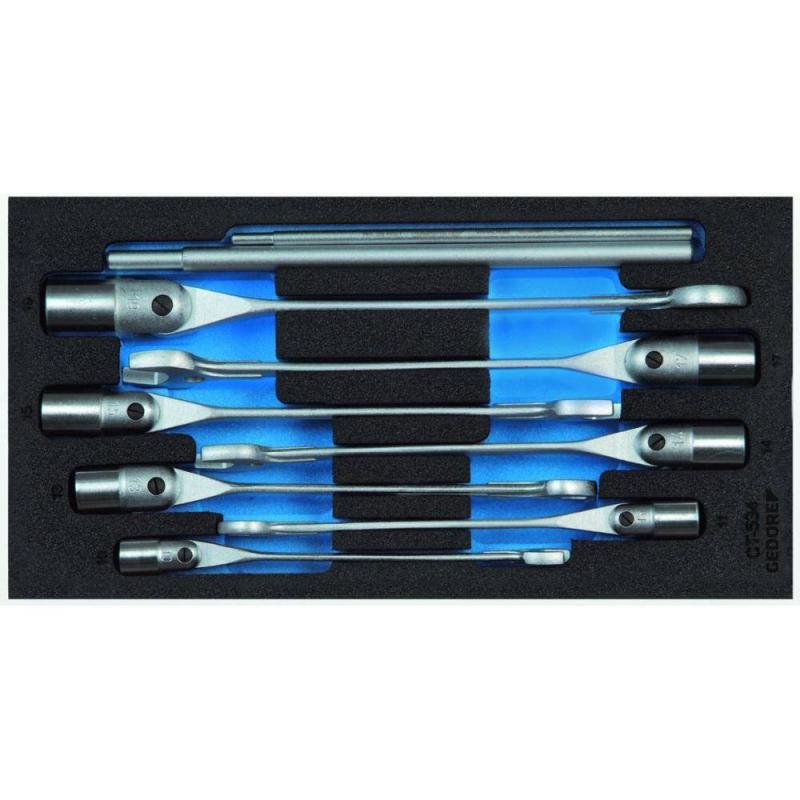 Gedore 2309076 3-Piece Swivel Head Combination Wrench Set - 1/3