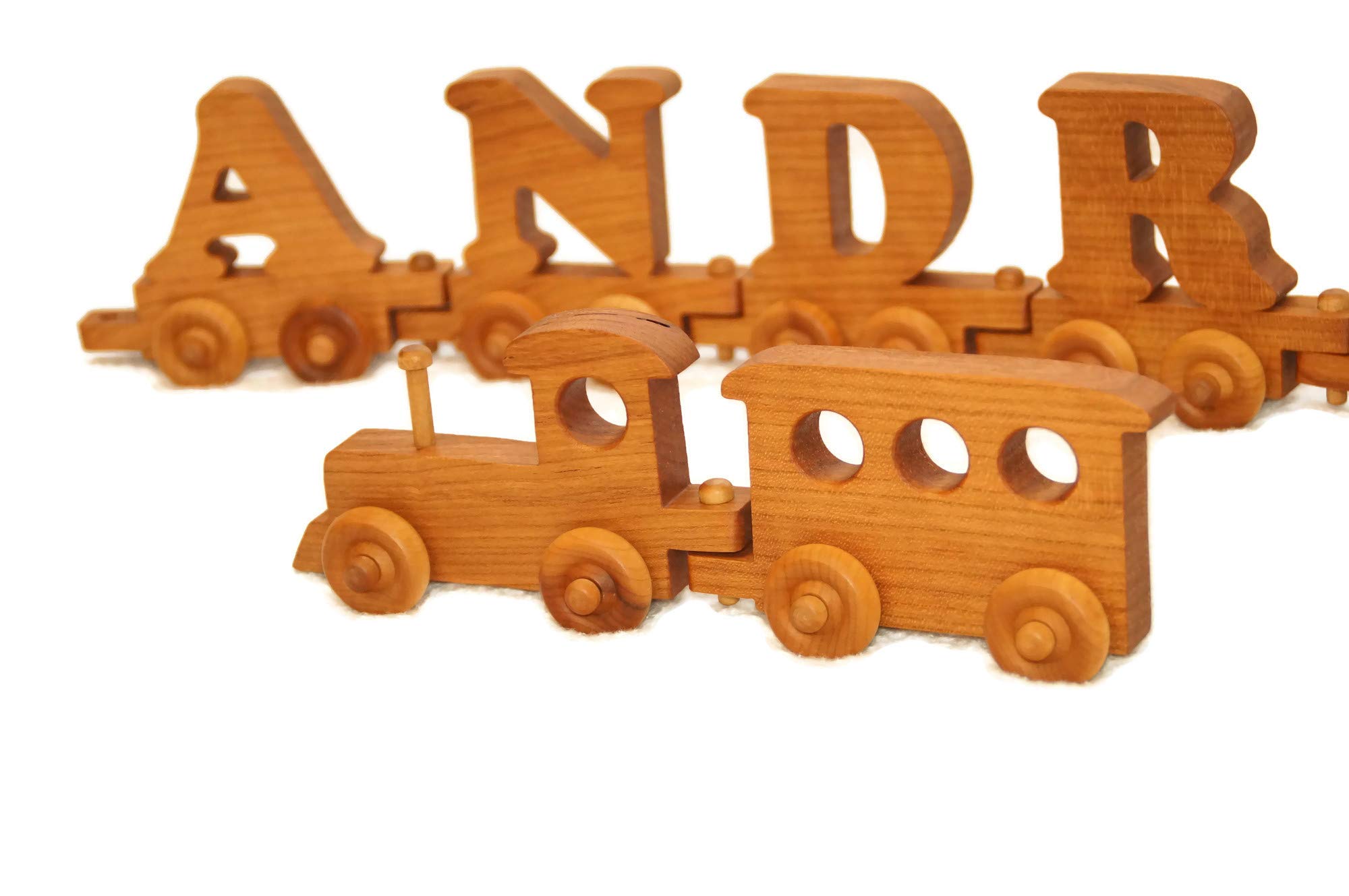 Little Wooden Wonders Wooden Toy Train Set for Kids - Eco-Friendly & Safe Wooden Railway Toys for Toddlers | Perfect for Birthday Gifts & Pretend Play