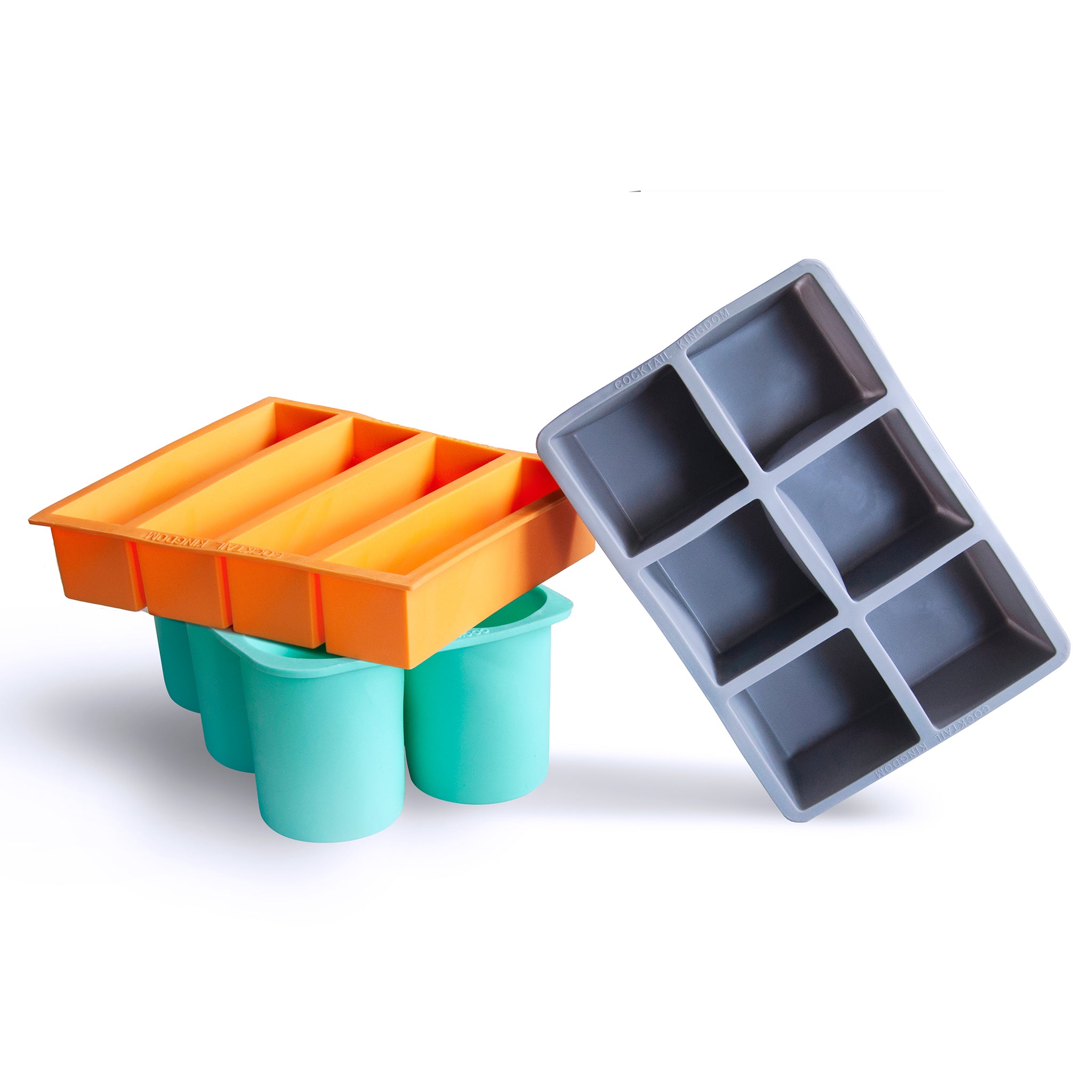 Premium Food Grade Plastic Ice Cube Tray Set - BPA Free, Durable & Flexible for Cocktails, Smoothies & Party Drinks