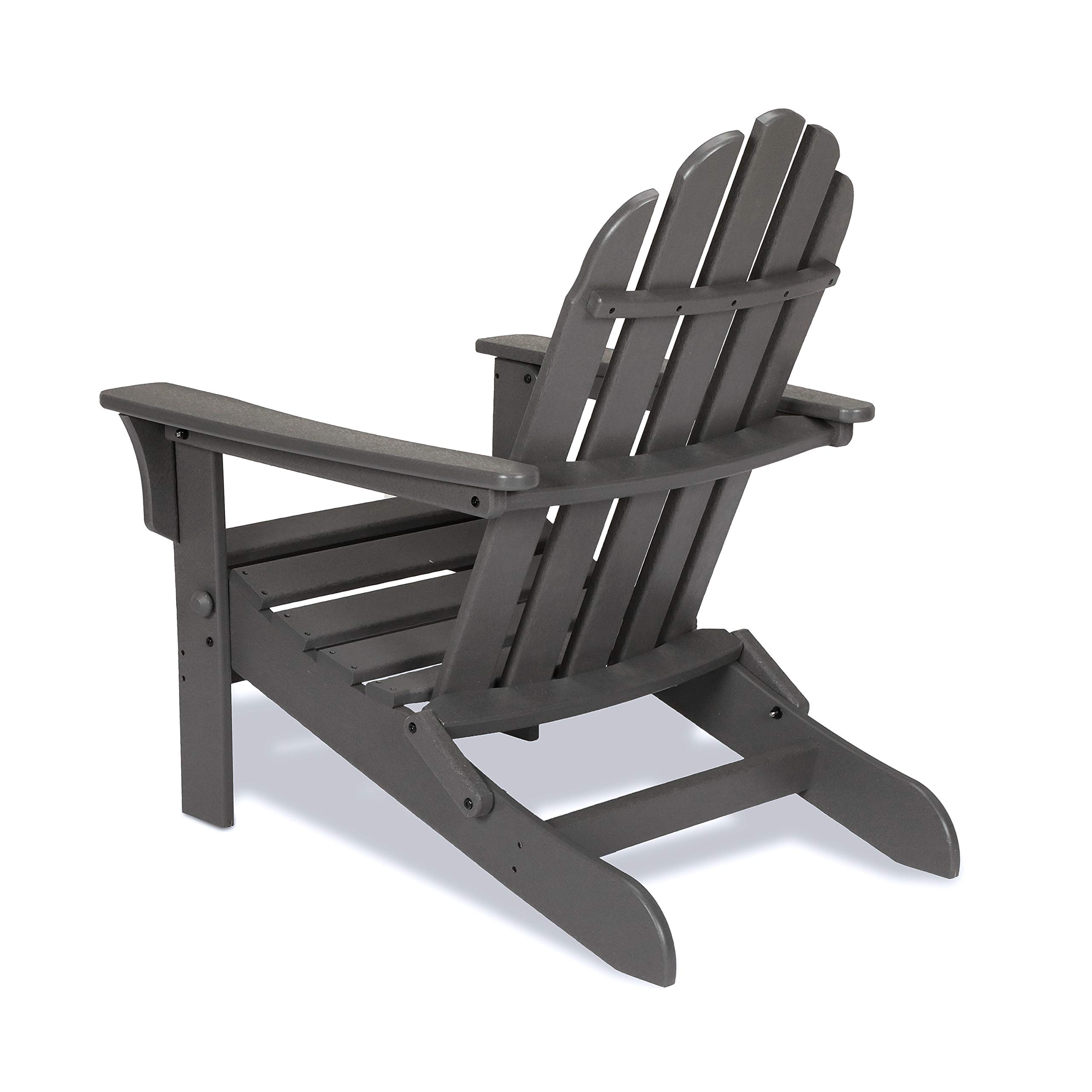 Premium Trex Cape Cod Folding Adirondack Chair Set with Side Table - All-Weather Outdoor Patio Furniture for Backyard, Poolside & Garden Relaxation