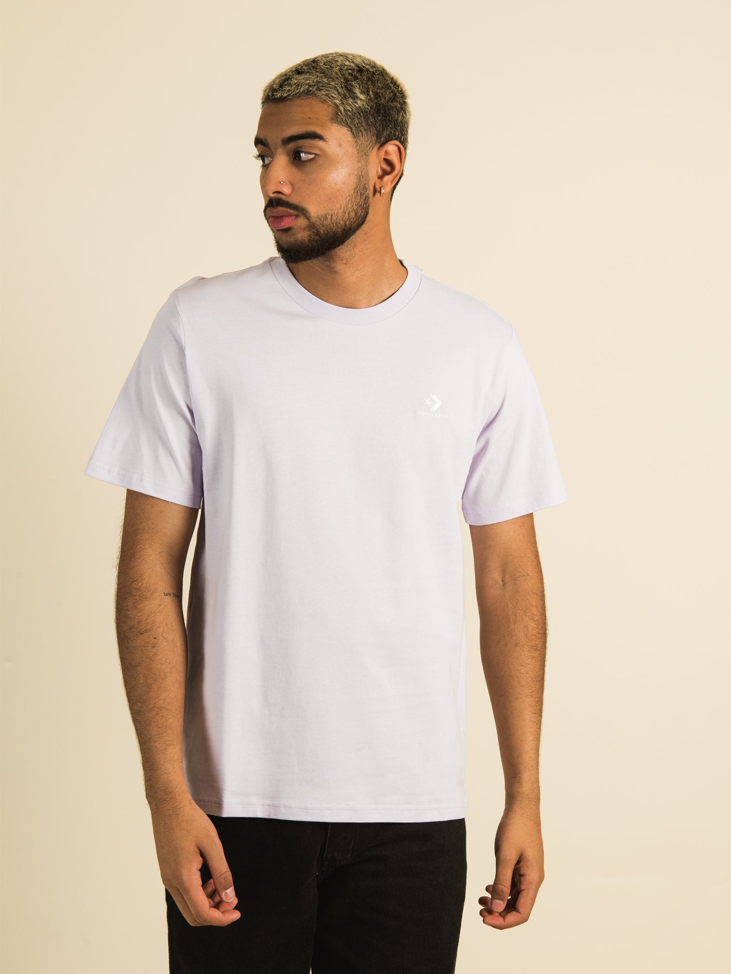 Converse Embroidered Star Chevron T-Shirt for Men & Women - Casual Vintage Graphic Tee for Streetwear & Everyday Outfits